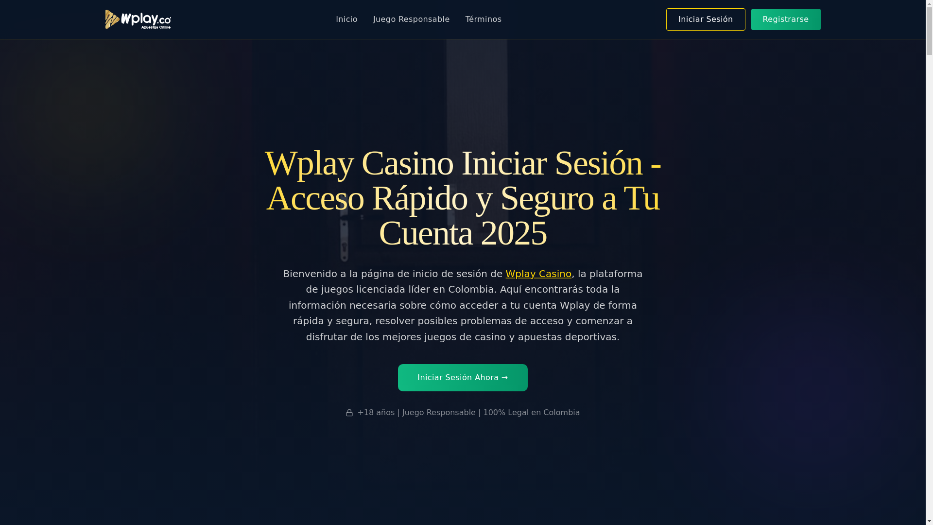 website screenshot of https://wplaycasino7.pages.dev/