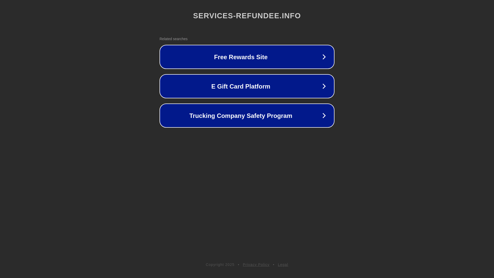 website screenshot of https://services-refundee.info/