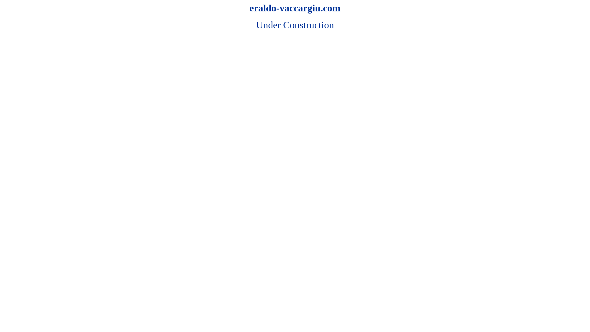 website screenshot of https://eraldo-vaccargiu.com/