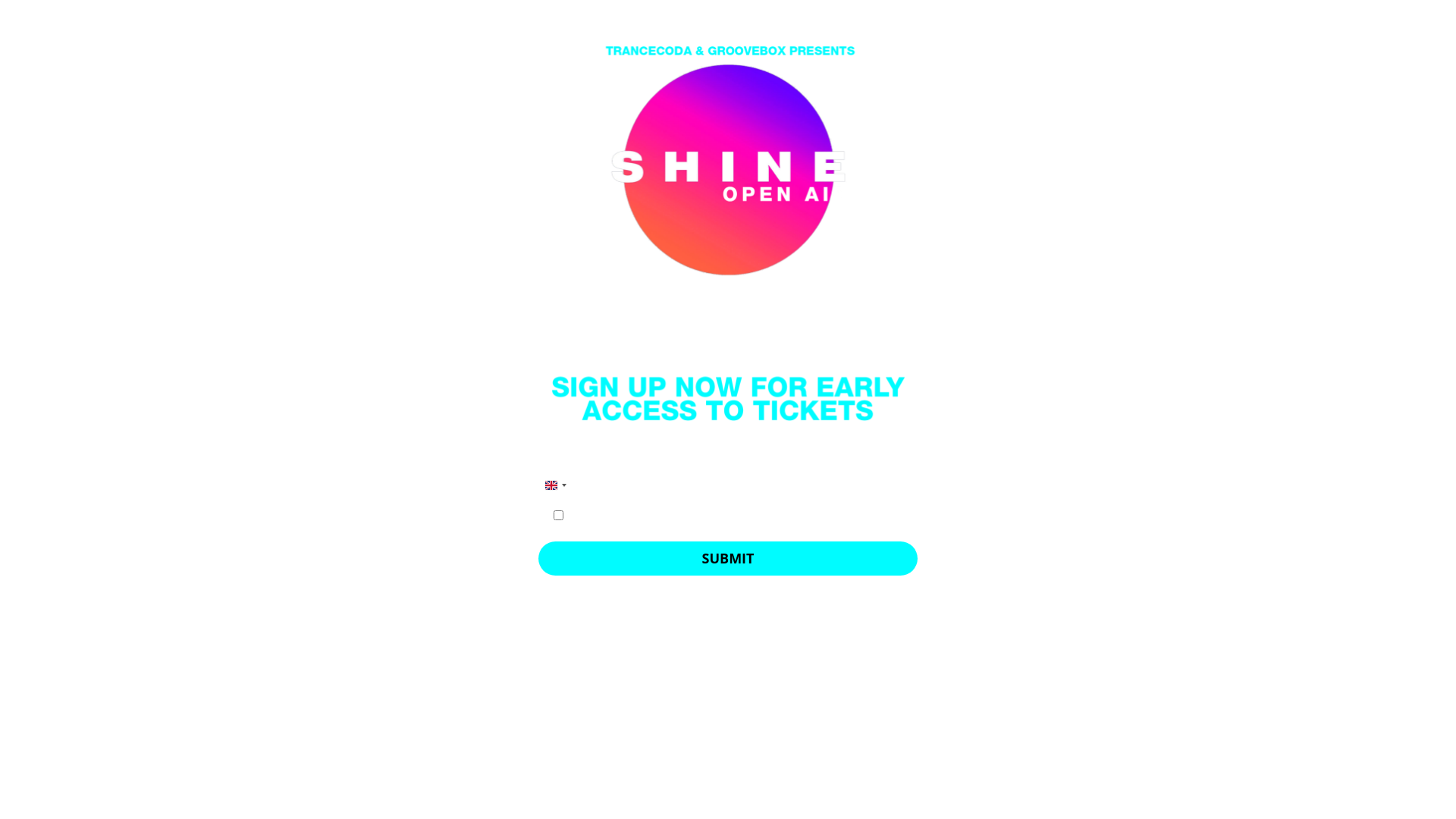 website screenshot of https://shineopenair.com/