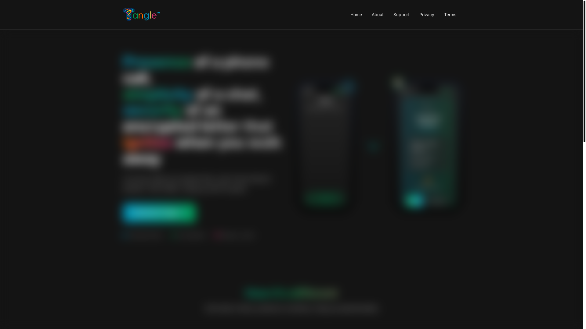 website screenshot of https://tangle-app.com/