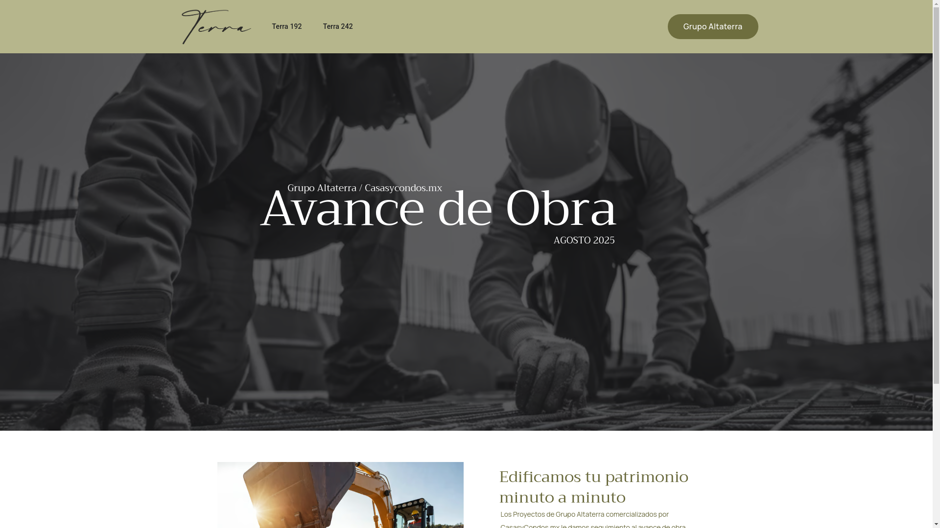 website screenshot of https://avancedeobrasterra.online/