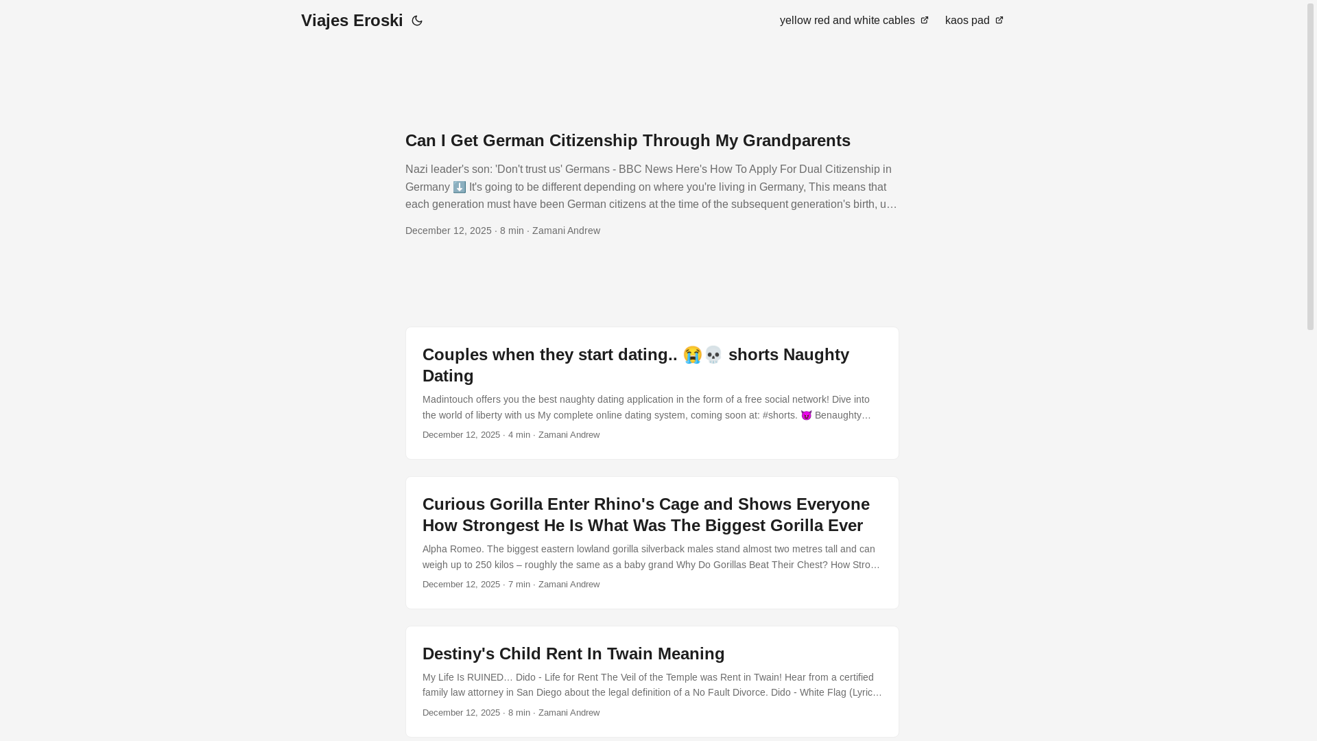 website screenshot of https://viajeseroski.pages.dev/