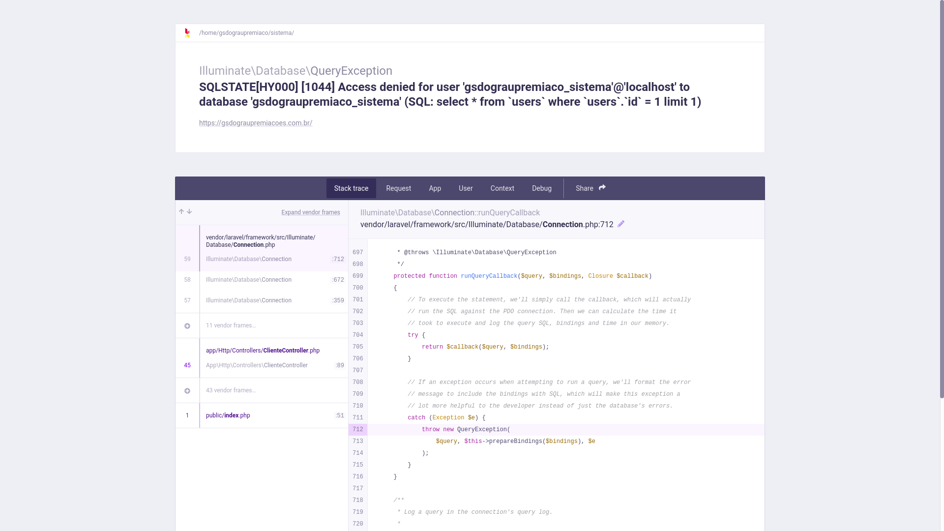 website screenshot of https://gsdograupremiacoes.com.br/