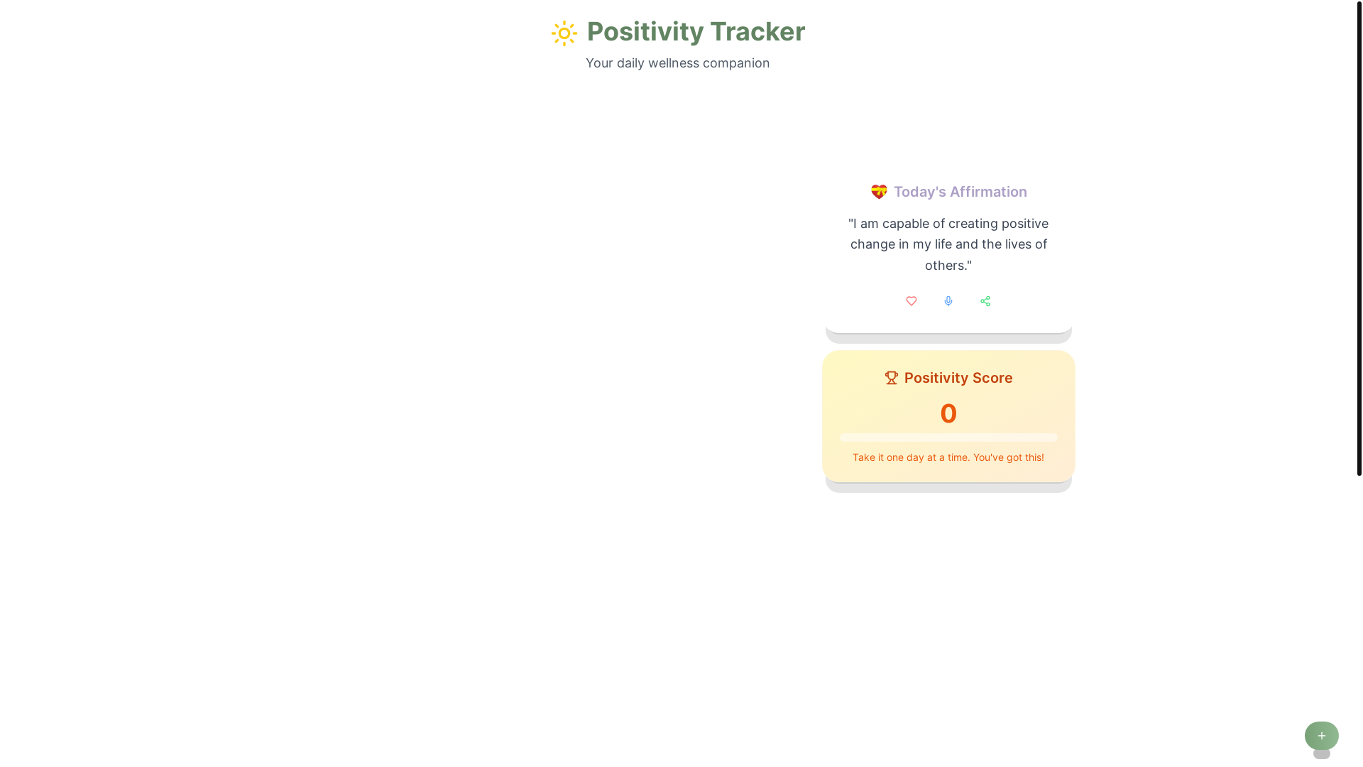 website screenshot of https://positivetracker.co.uk/