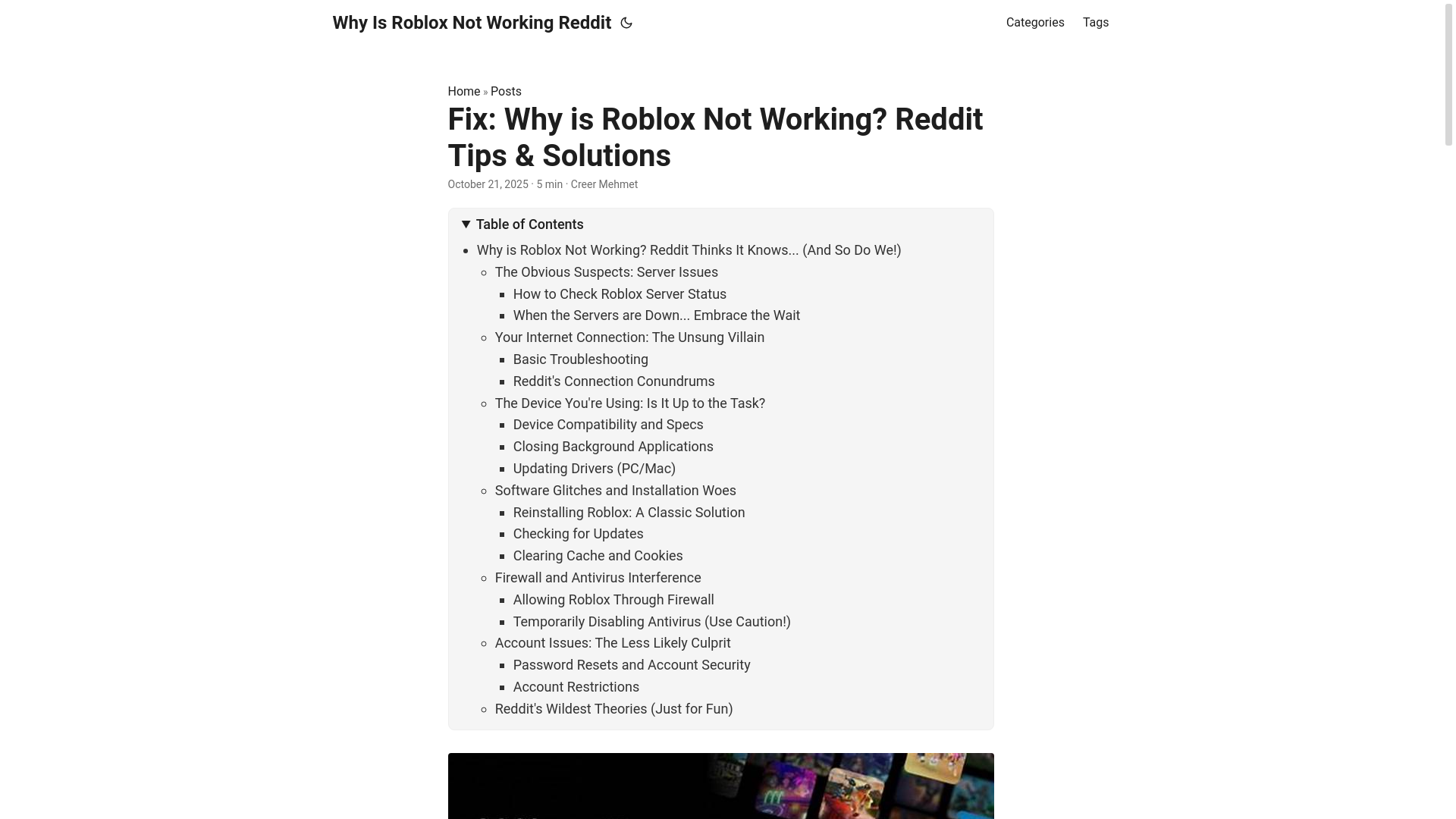 website screenshot of https://why-is-roblox-not-working-reddit.pages.dev/