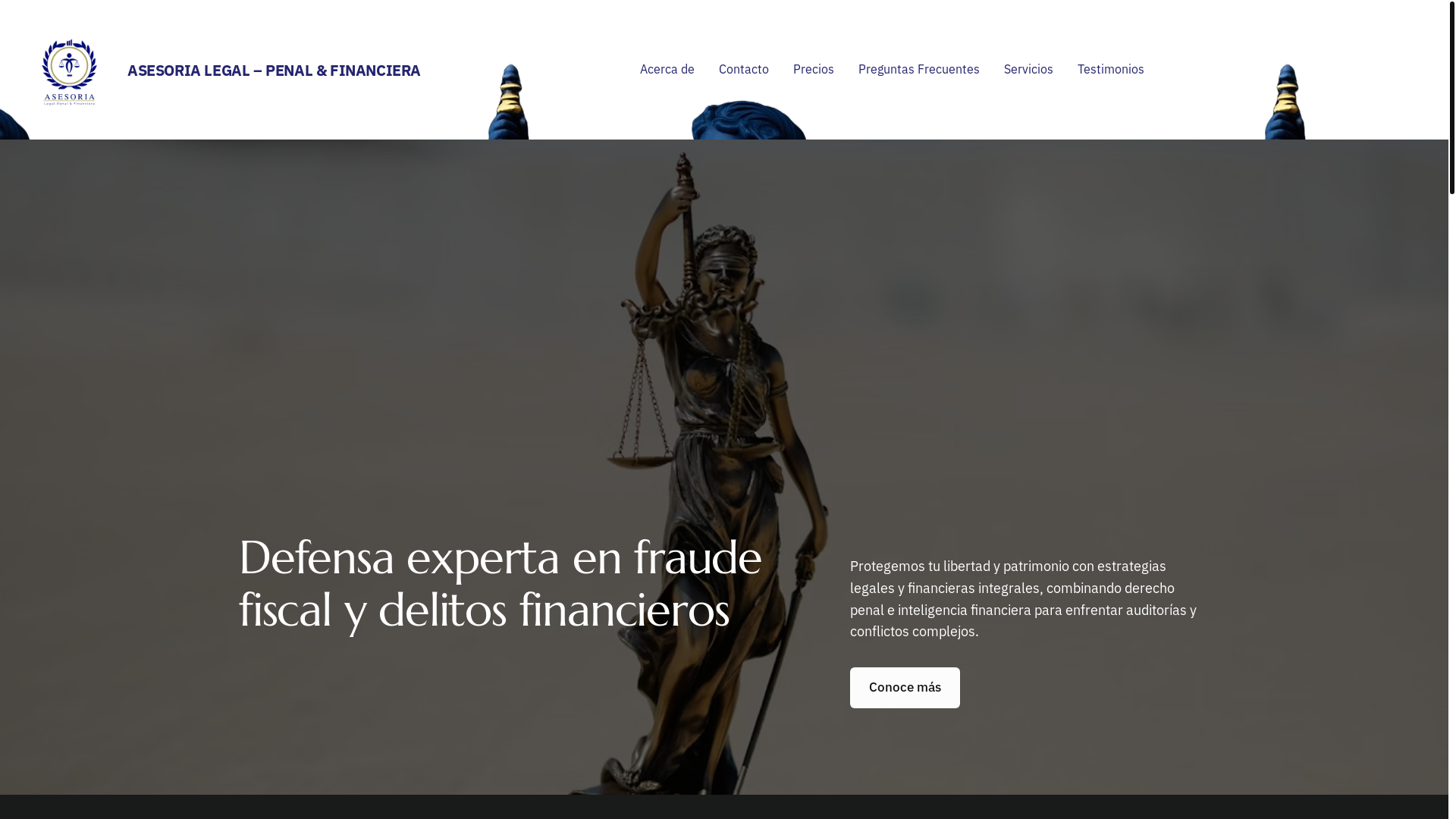 website screenshot of https://asesorialegalpenalyfinanciera.com.mx/
