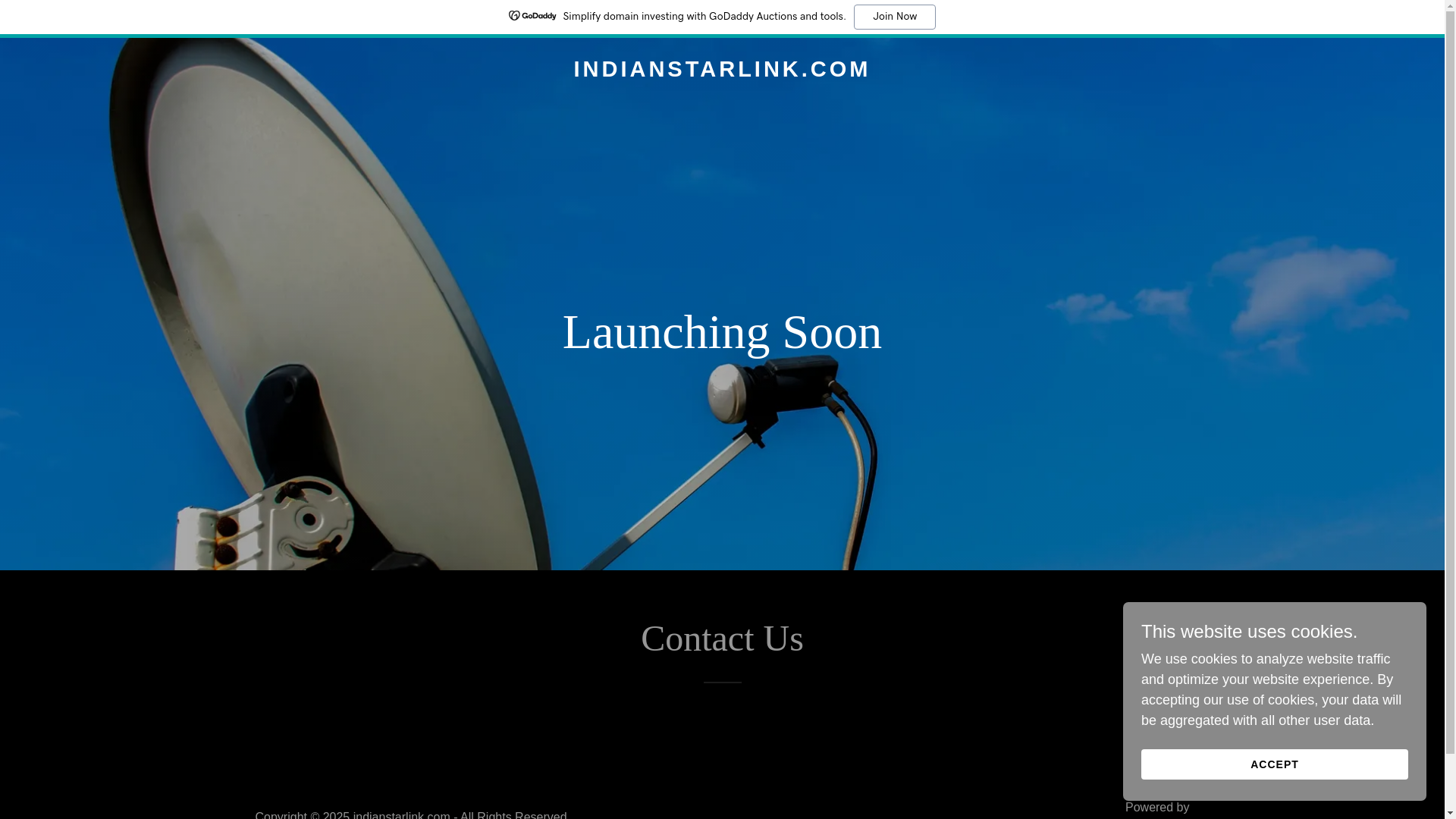 website screenshot of https://indianstarlink.in/