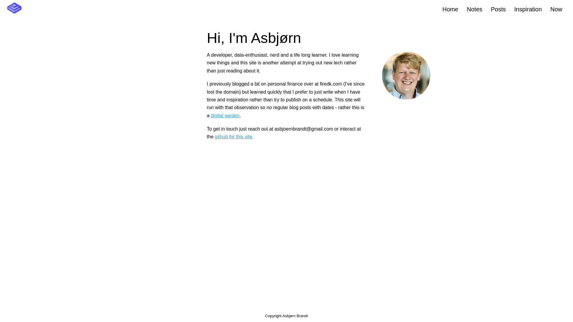 website screenshot of https://asbjornbrandtdotcom.pages.dev/