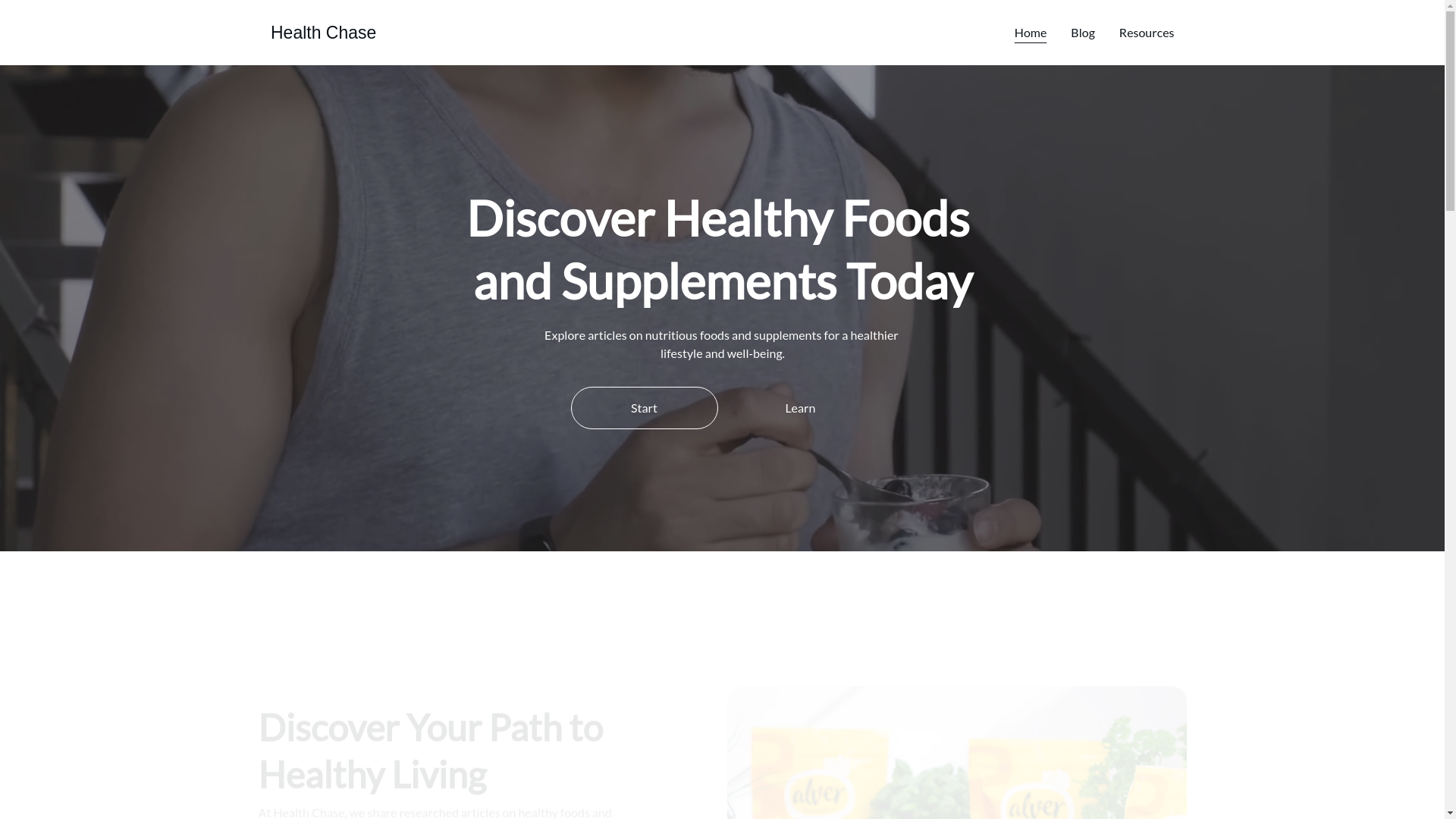 website screenshot of https://healthchase.org/
