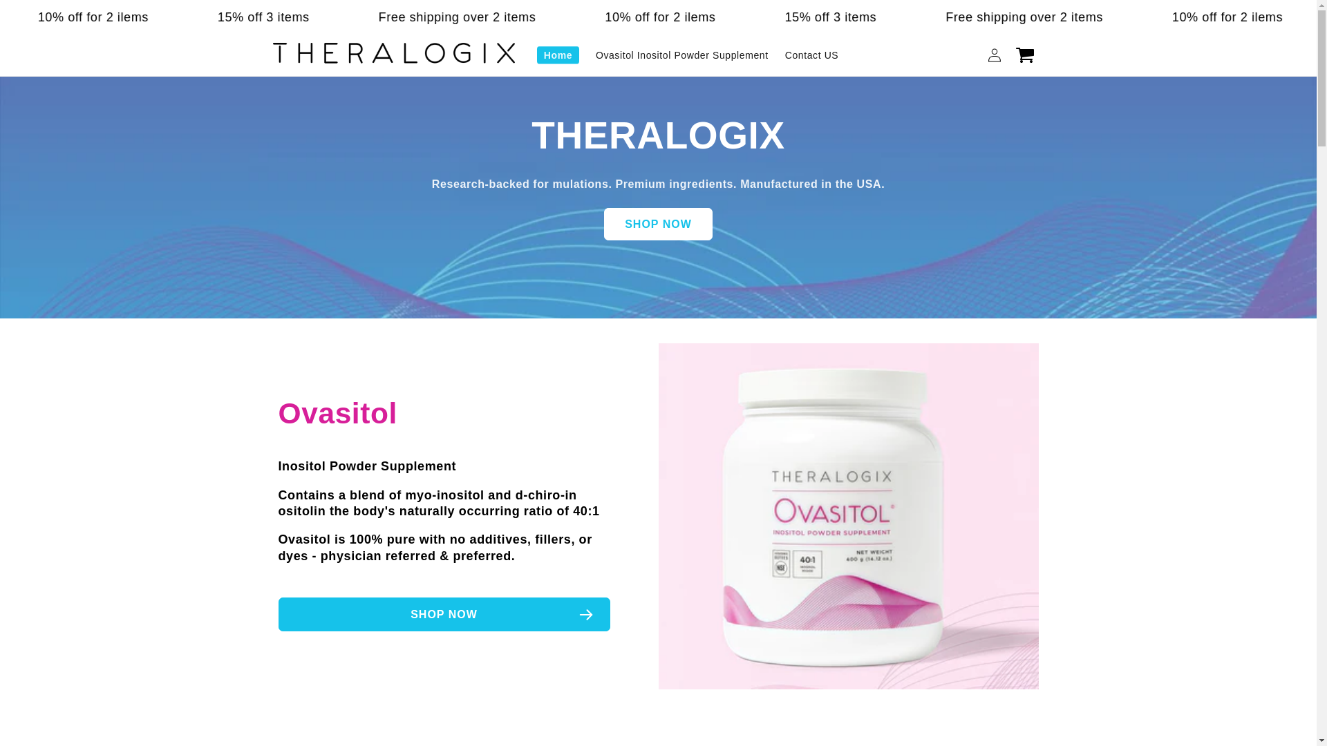 website screenshot of https://theralogixus.site/