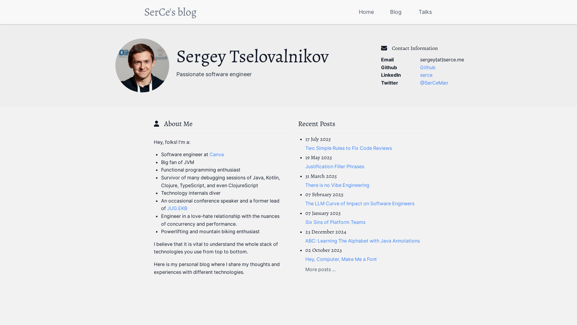 website screenshot of https://serceman-github-io.pages.dev/