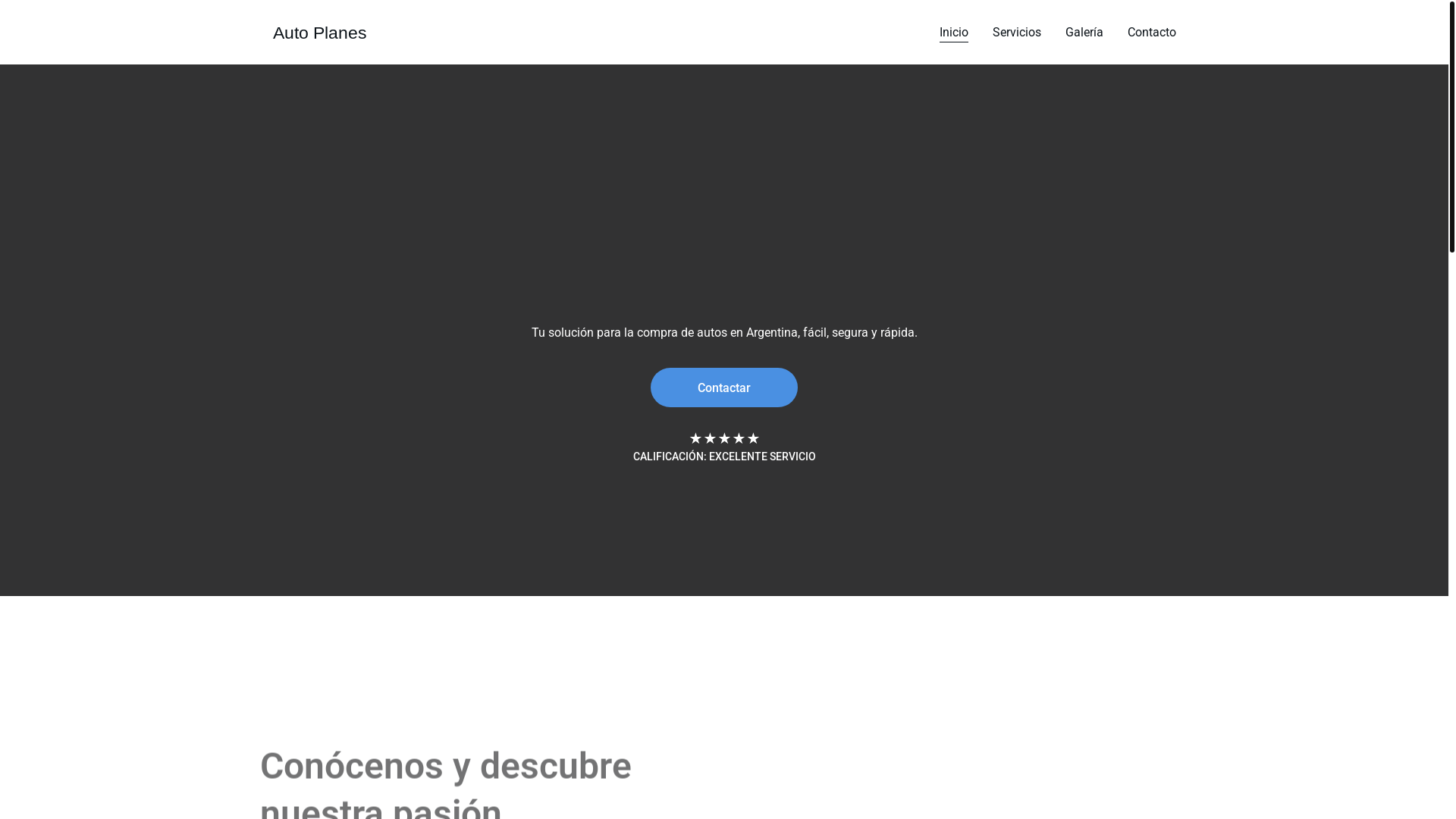 website screenshot of https://auto-planes.com.ar/
