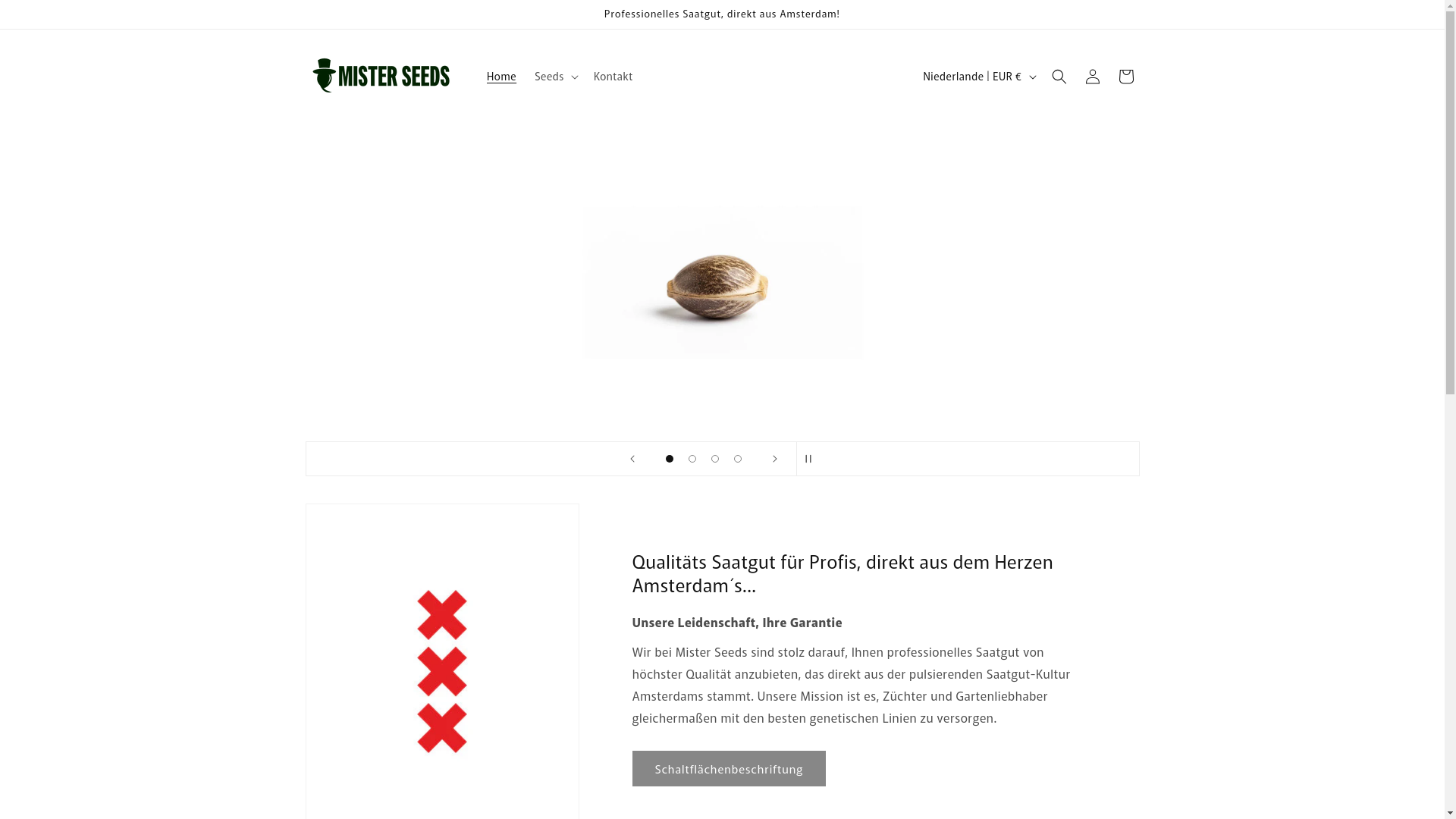 website screenshot of https://mister-seeds.de/