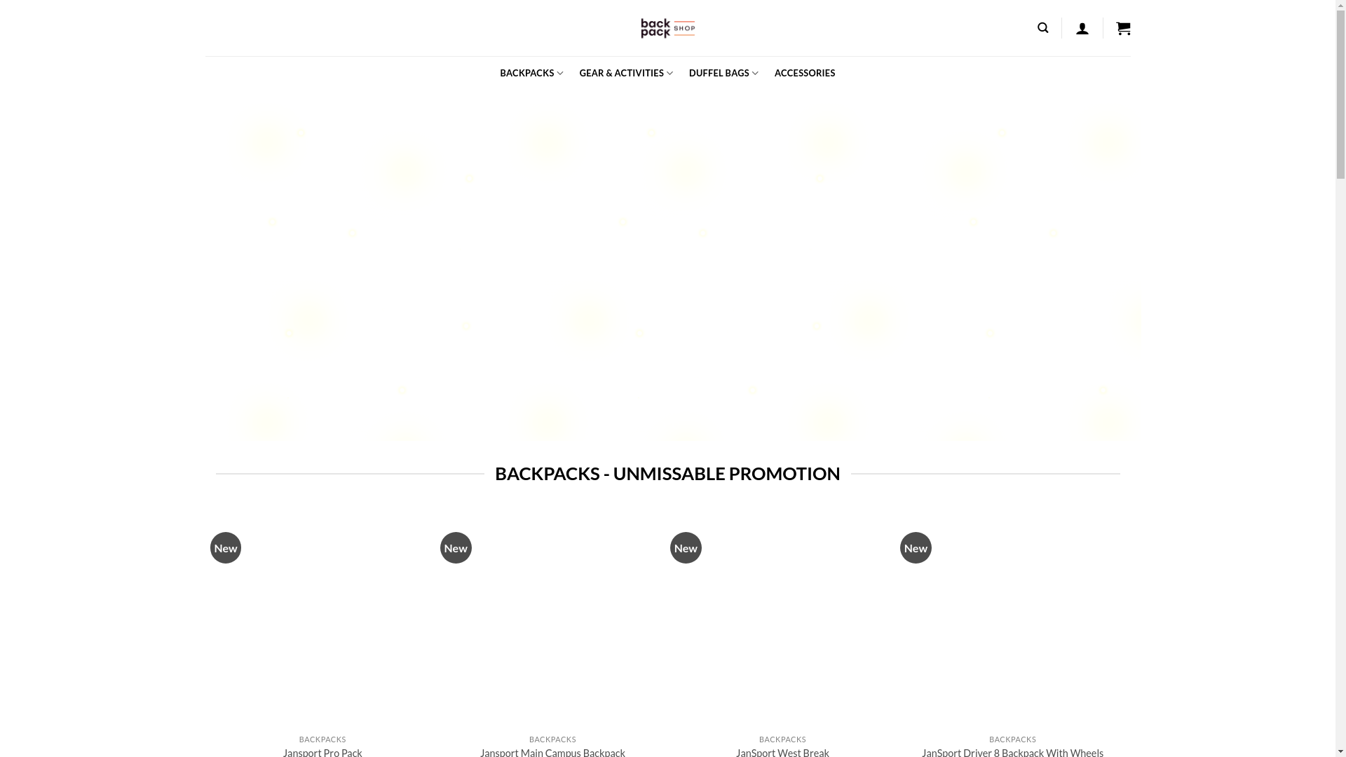 website screenshot of https://jansport-bags.com/