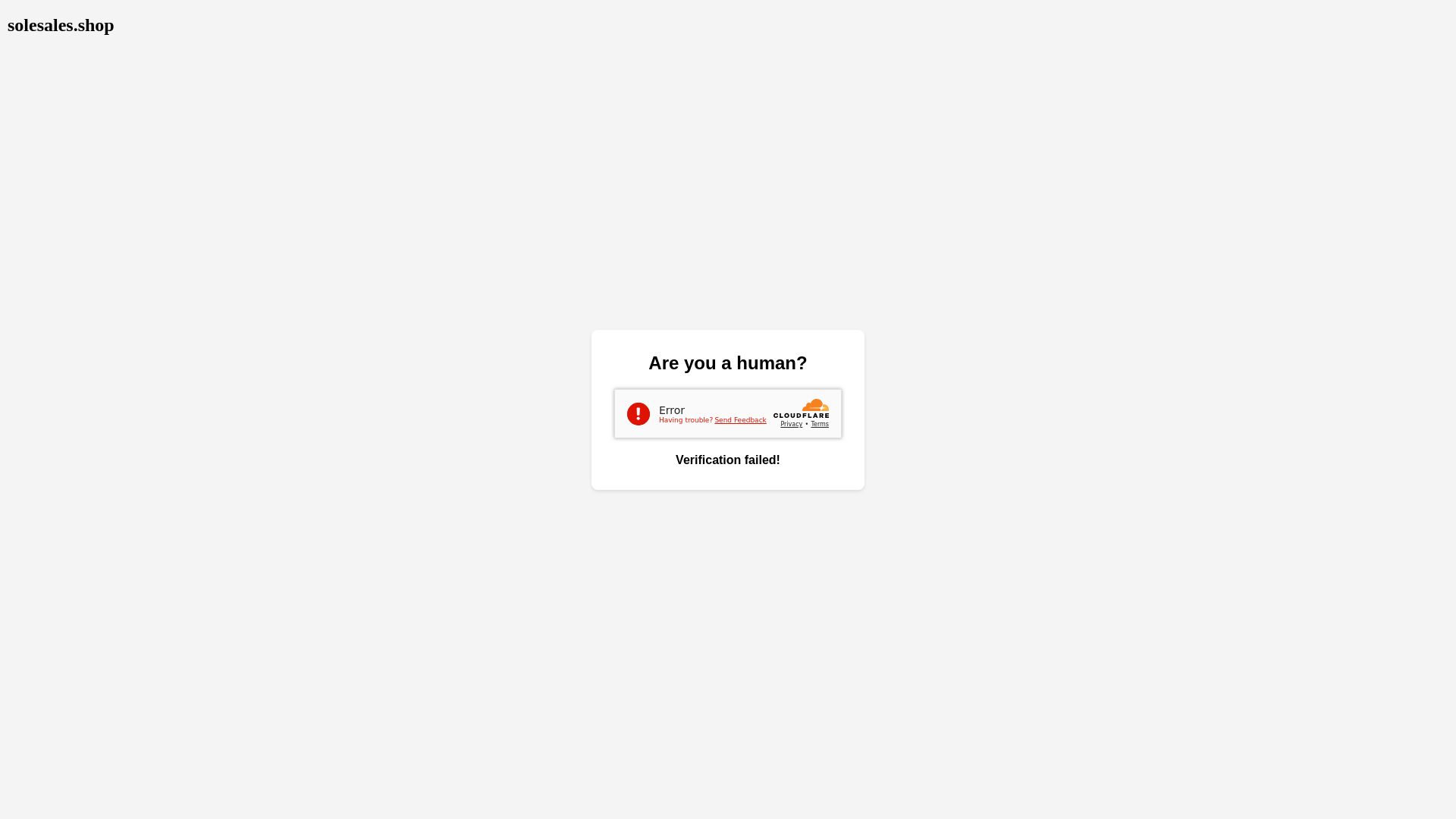 website screenshot of https://solesales.shop/