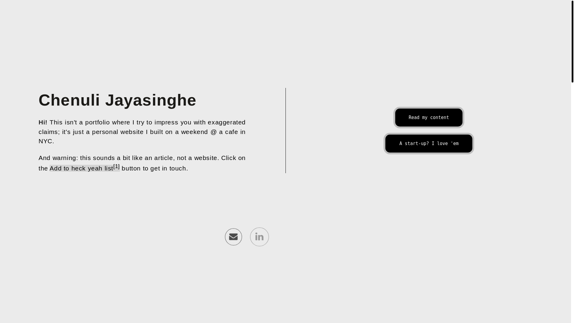 website screenshot of https://chenuli-j.me/