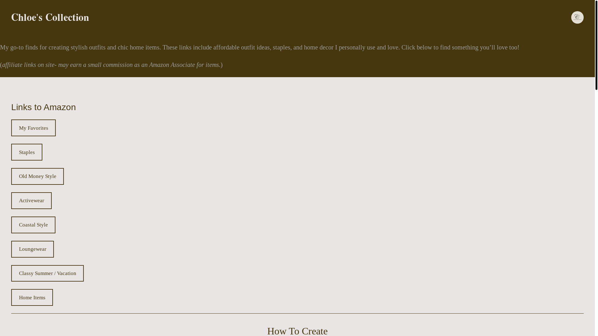 website screenshot of https://cchloescollection.com/