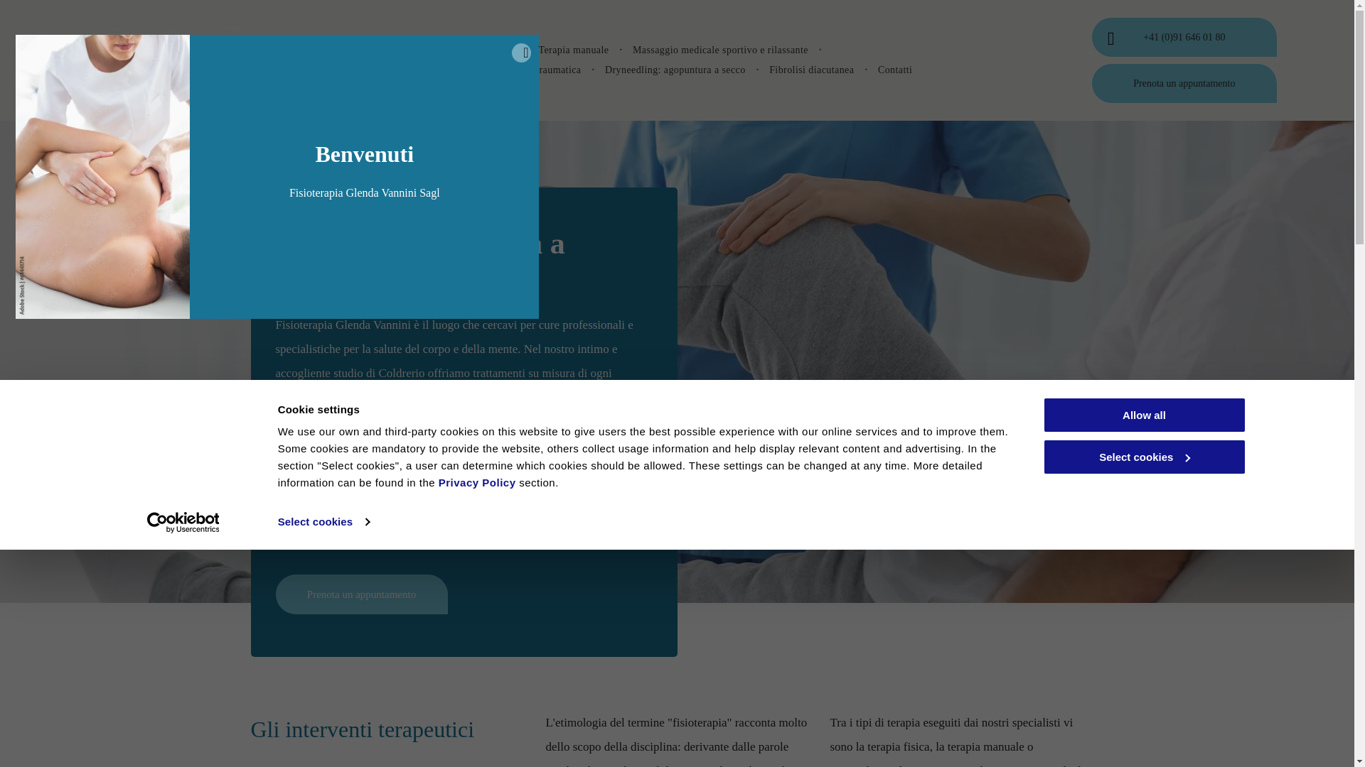 website screenshot of https://fisioterapiavanniniglenda.ch/