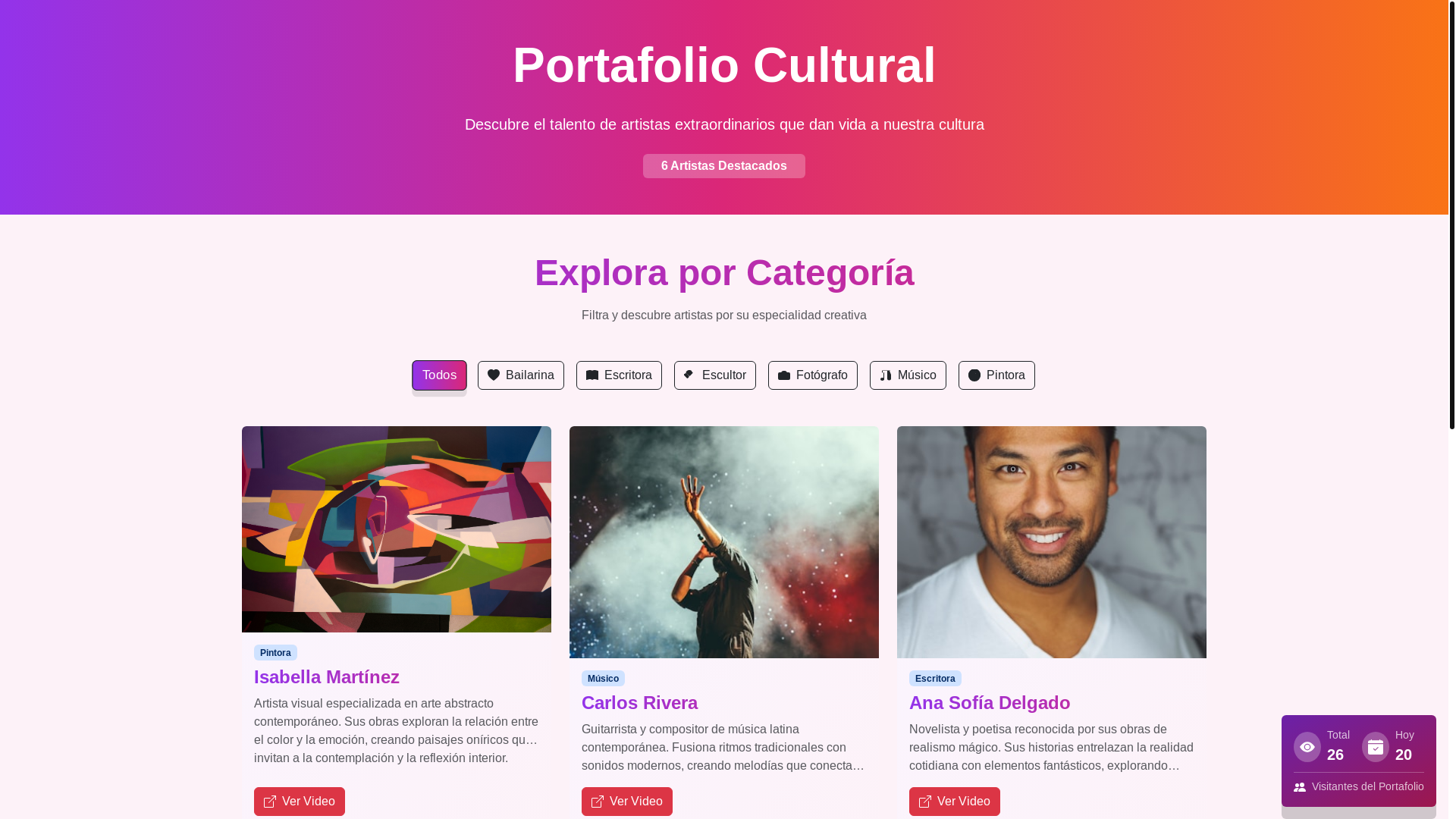 website screenshot of https://artevivoculturalquinchia.com.co/