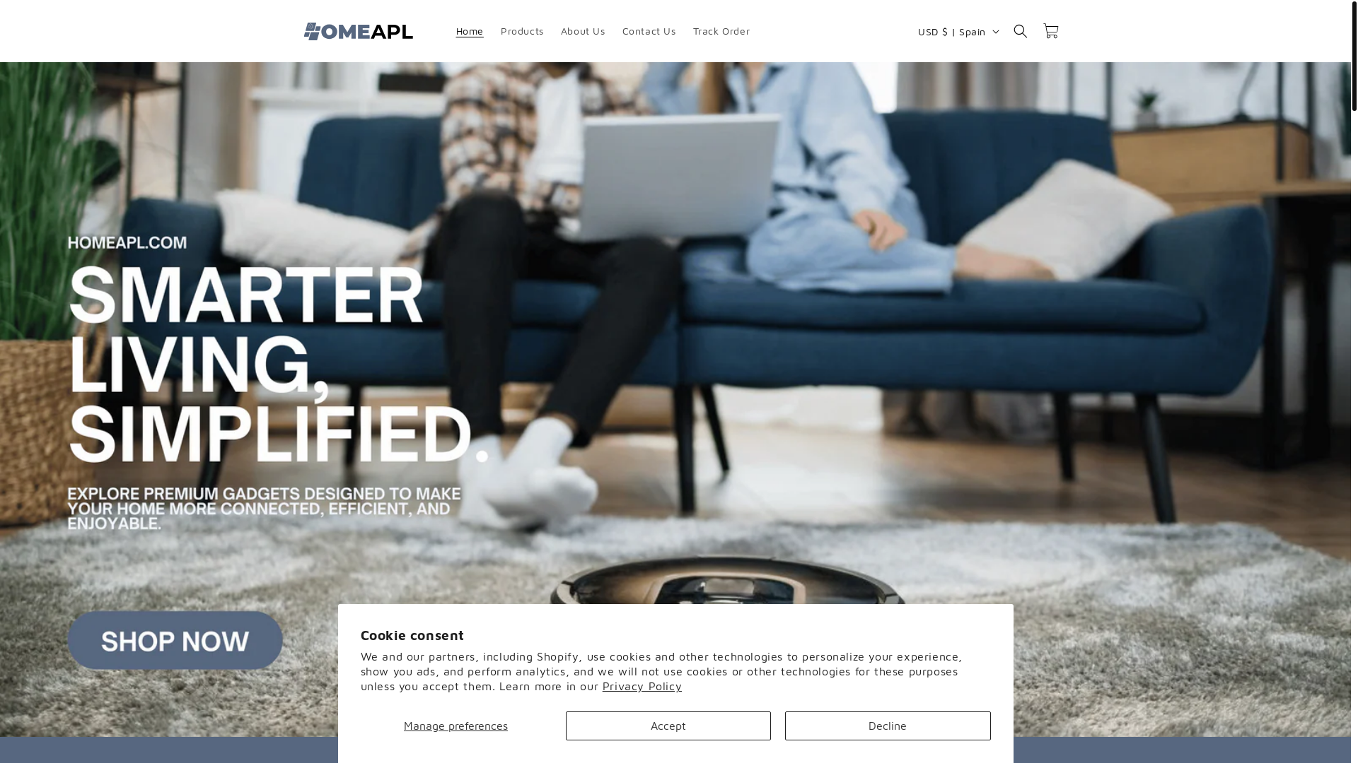 website screenshot of https://dormysa.com/