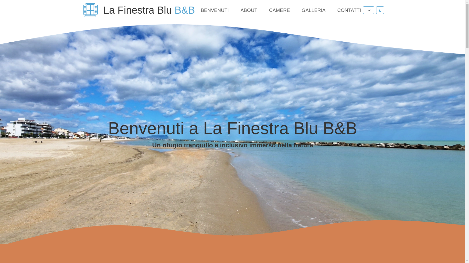 website screenshot of https://lafinestrablu.pages.dev/