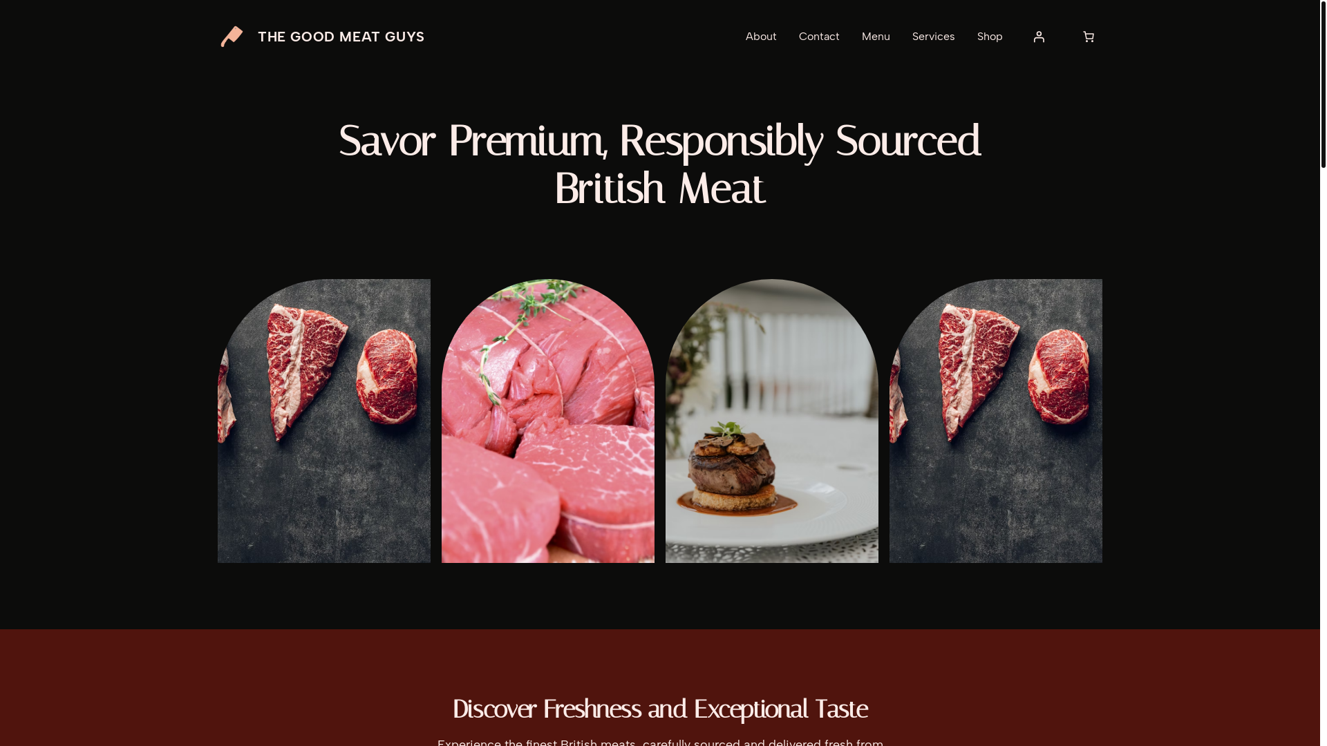 website screenshot of https://thegoodmeatguys.co.uk/