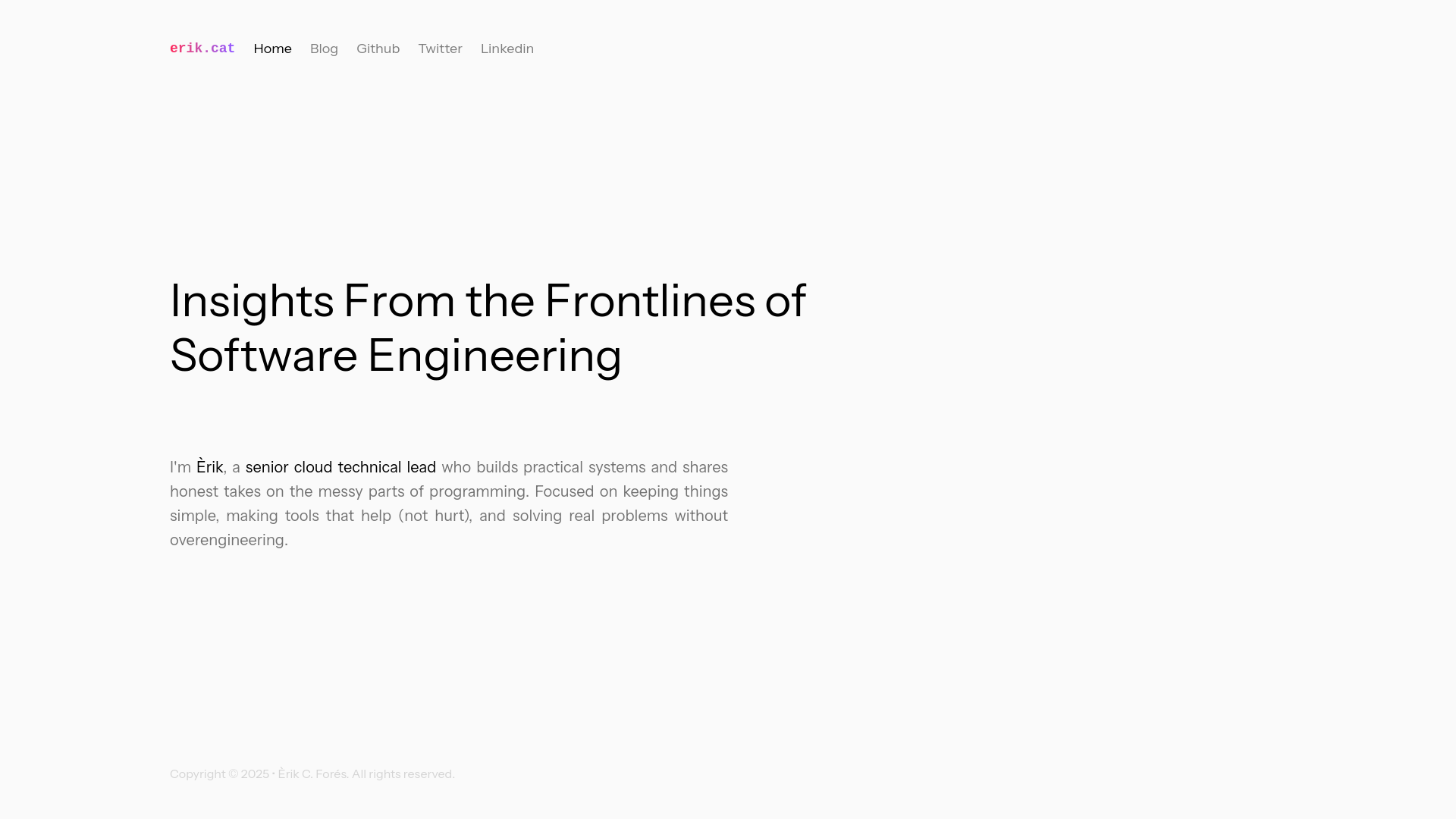 website screenshot of https://erik-cat.pages.dev/