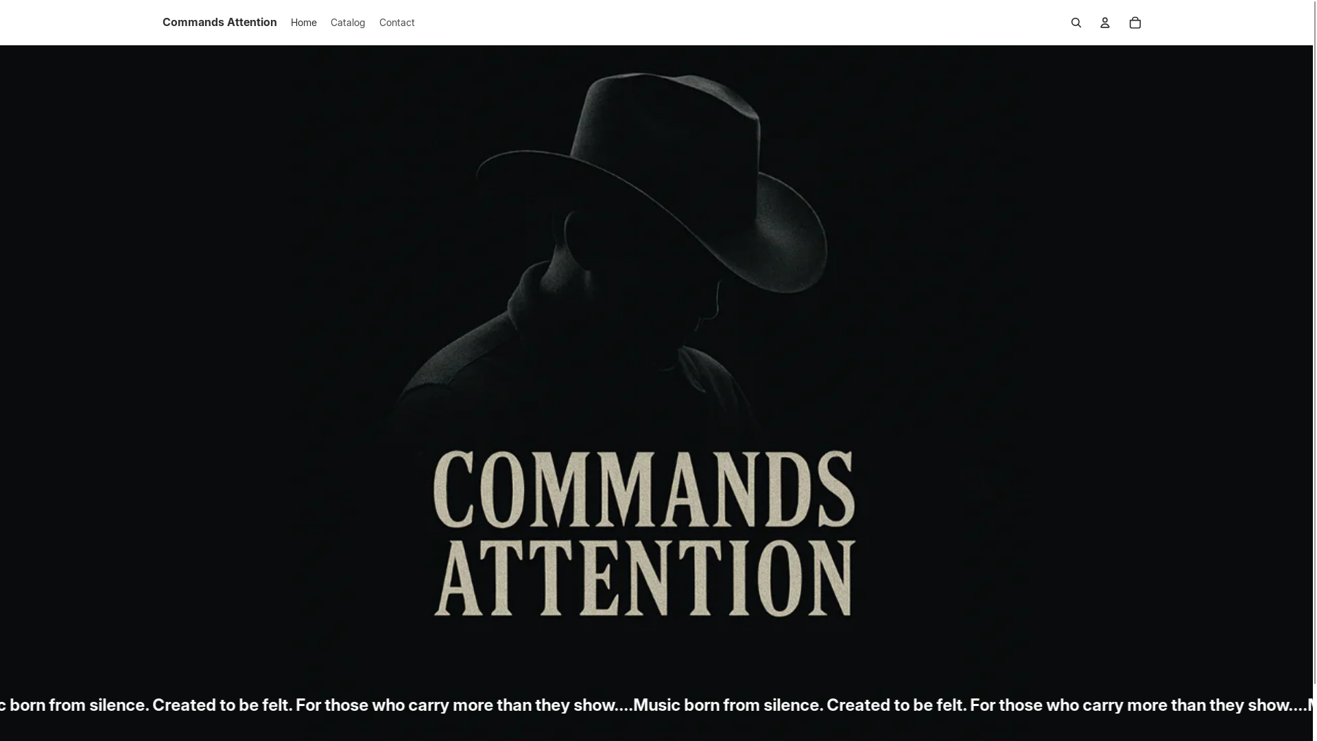 website screenshot of https://commandsattention.com/