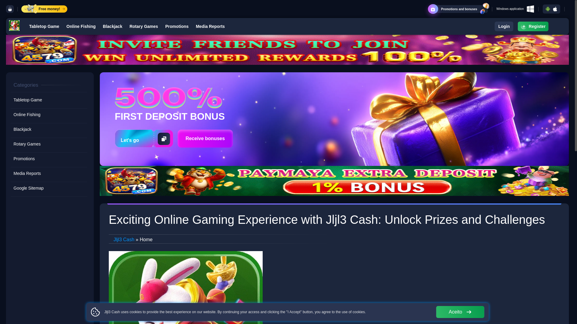 website screenshot of https://wwwjljl3cash.com/