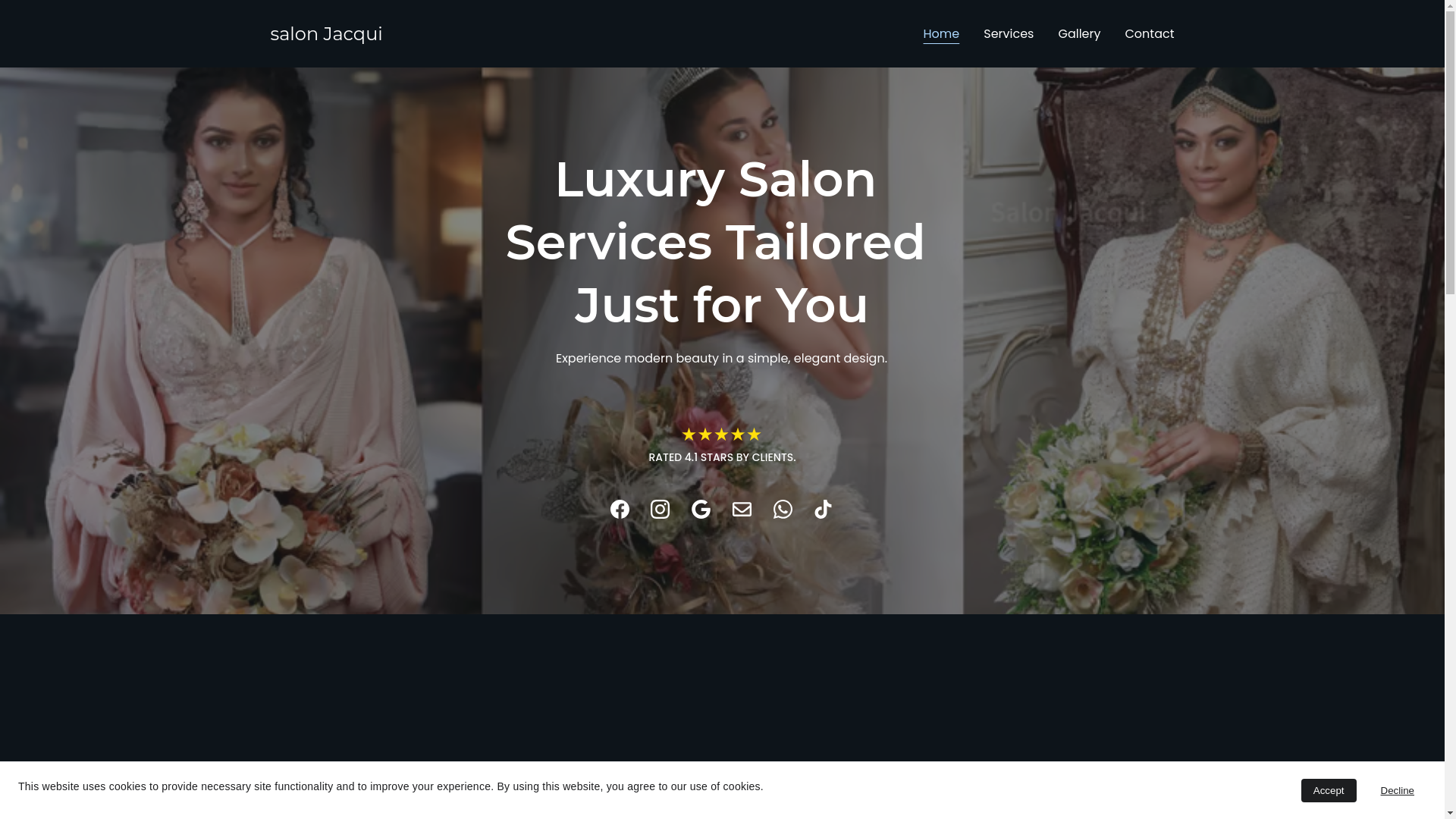 website screenshot of https://salonjacqui.com/