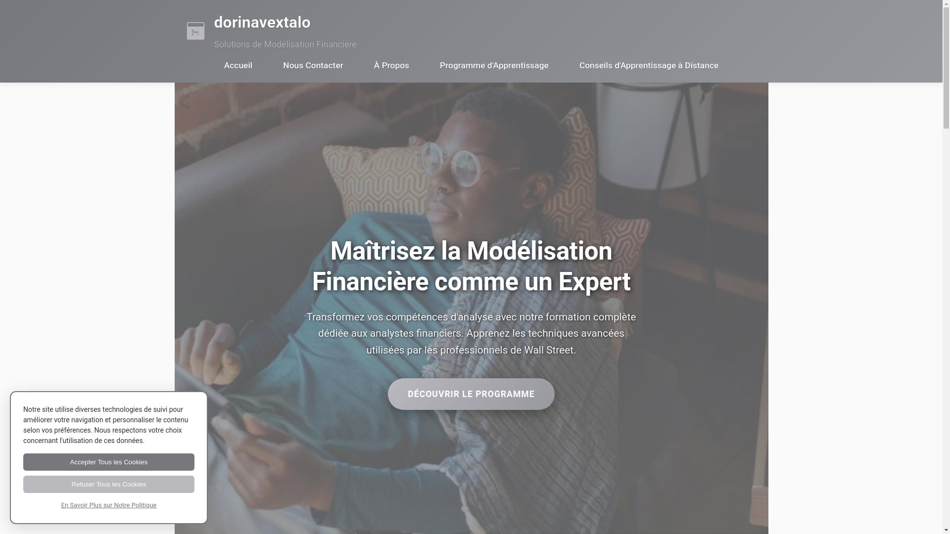 website screenshot of https://dorinavextalo.com/