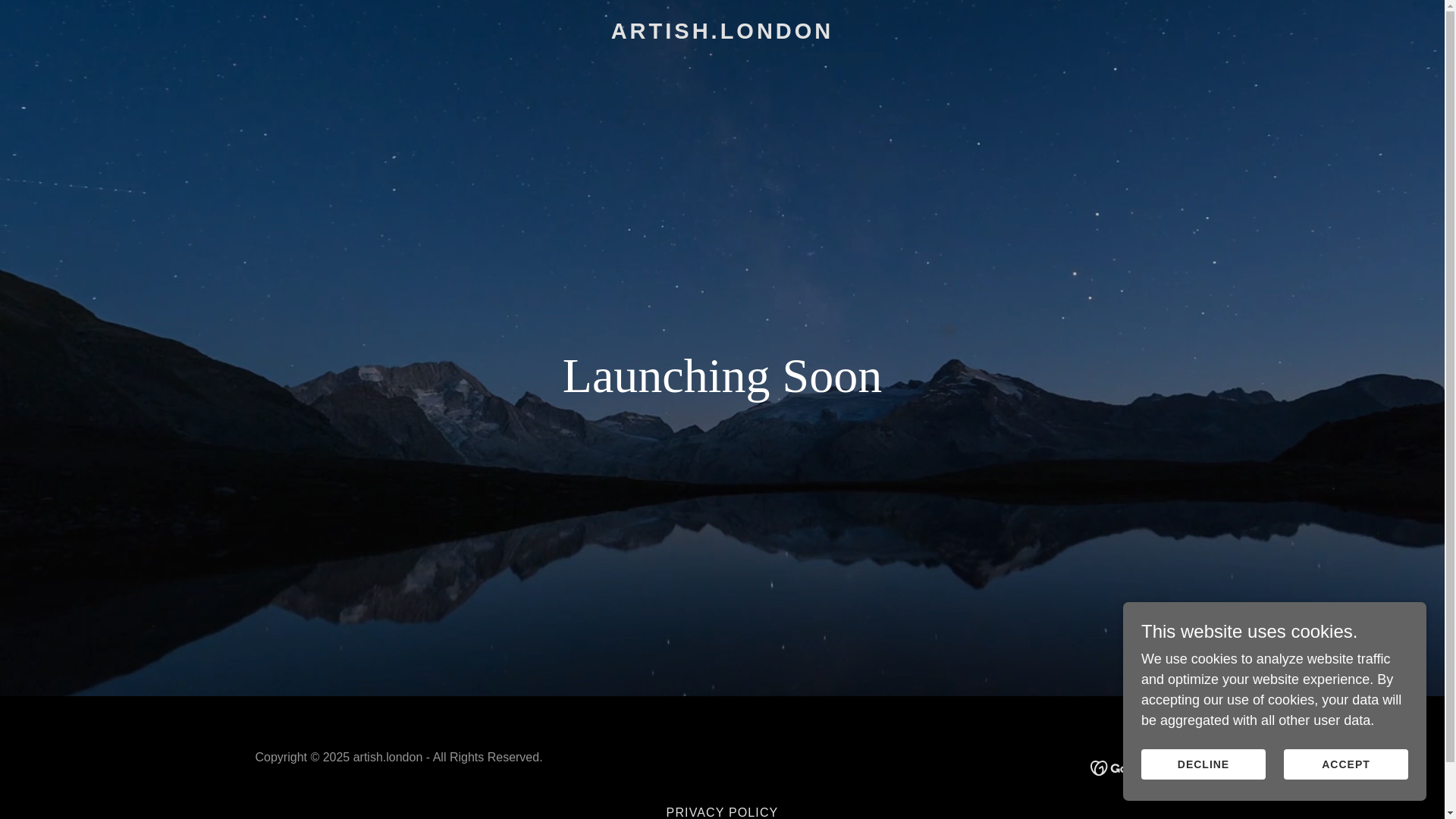 website screenshot of https://artish.london/