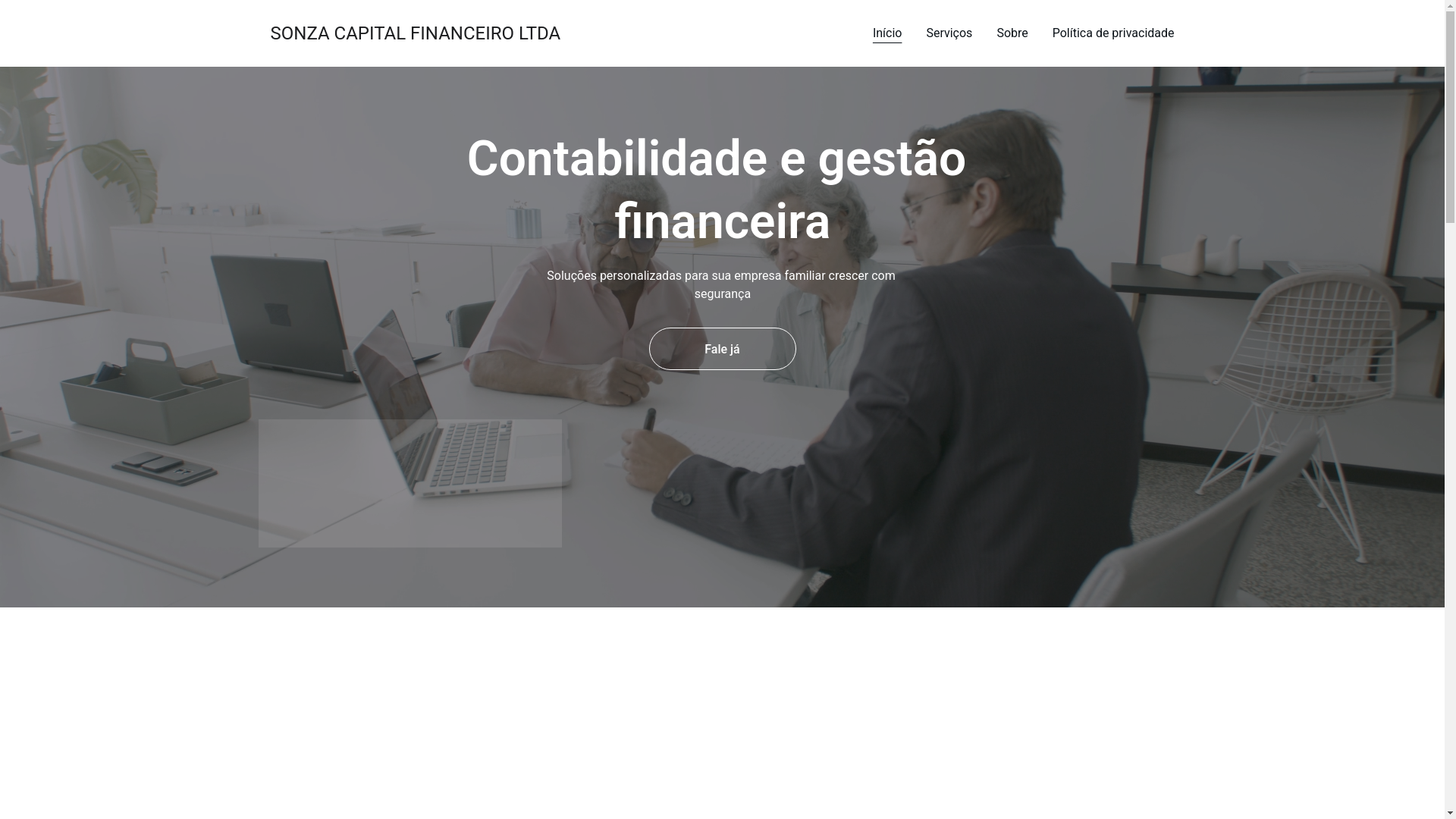 website screenshot of https://sonzacapitalfinanceiroltda.shop/