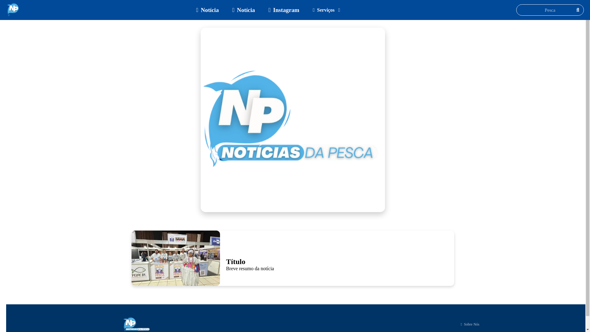 website screenshot of https://noticiasdapesca.com.br/