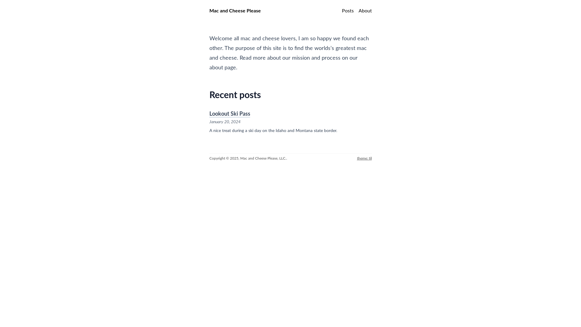 website screenshot of https://macandcheeseplease.pages.dev/