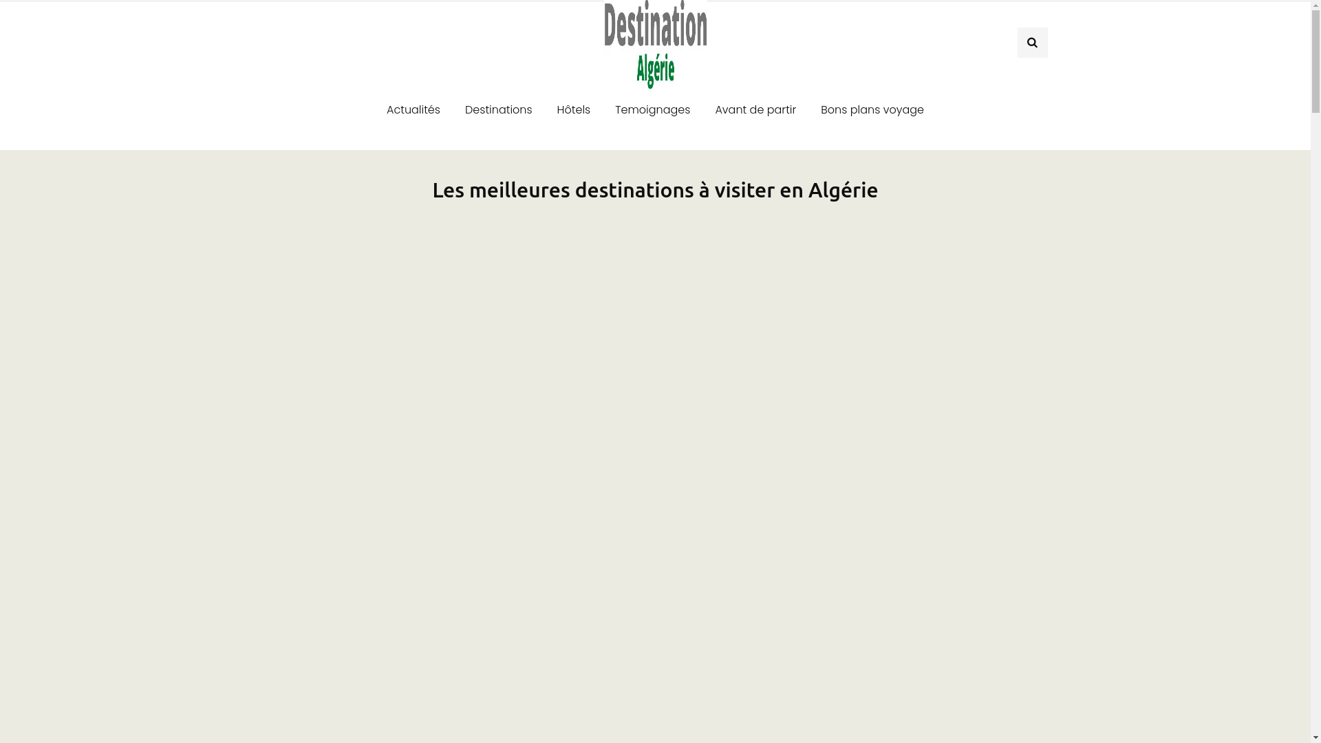 website screenshot of https://destination-algerie.net/