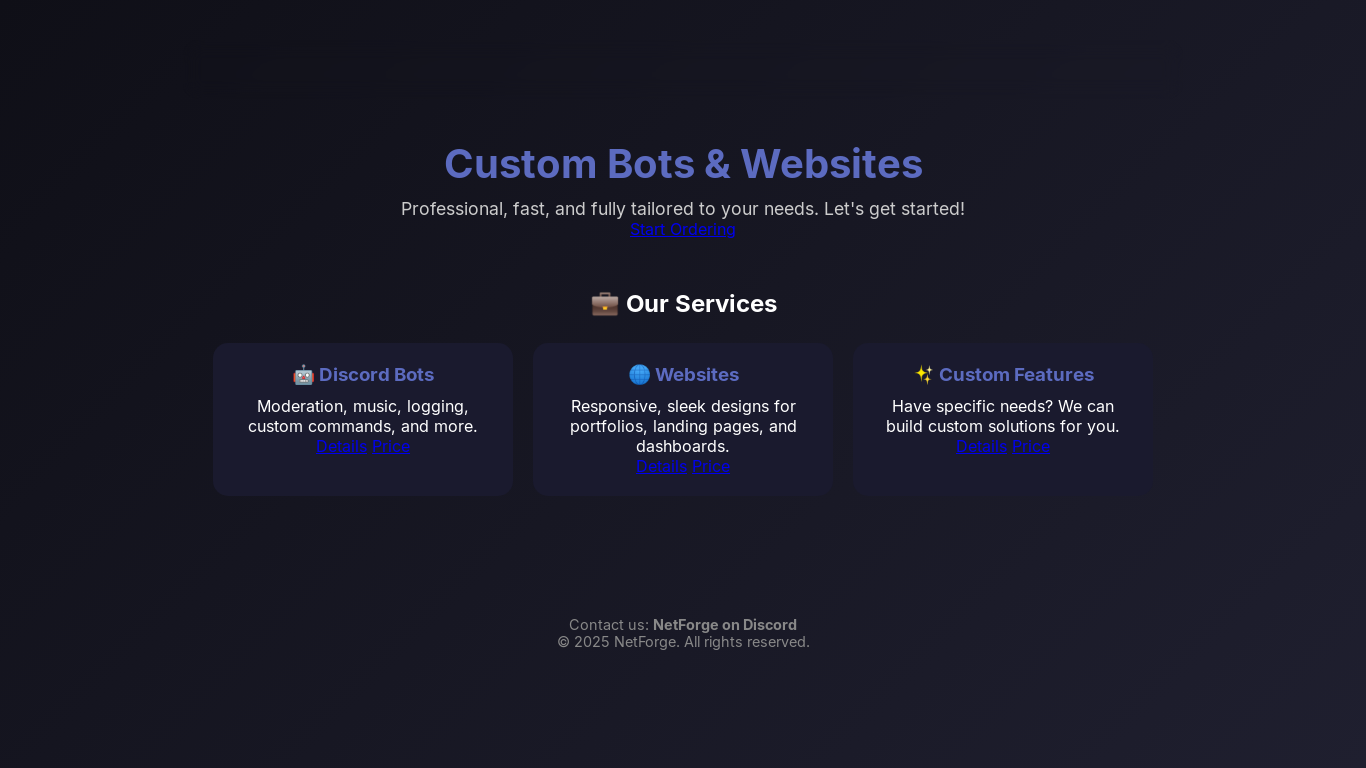 website screenshot of https://netforge-4c9.pages.dev/