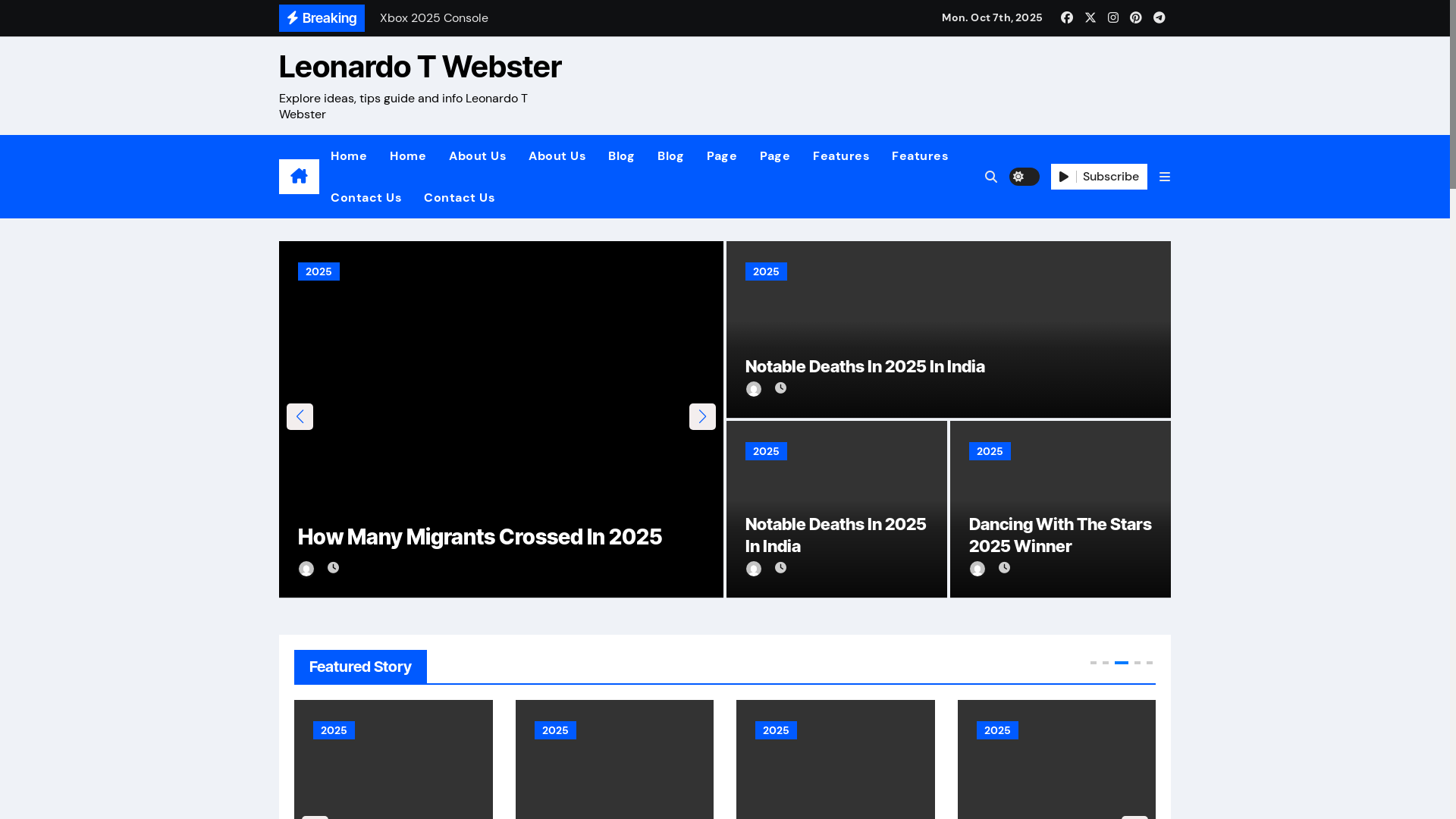 website screenshot of https://leonardotwebsterc.pages.dev/