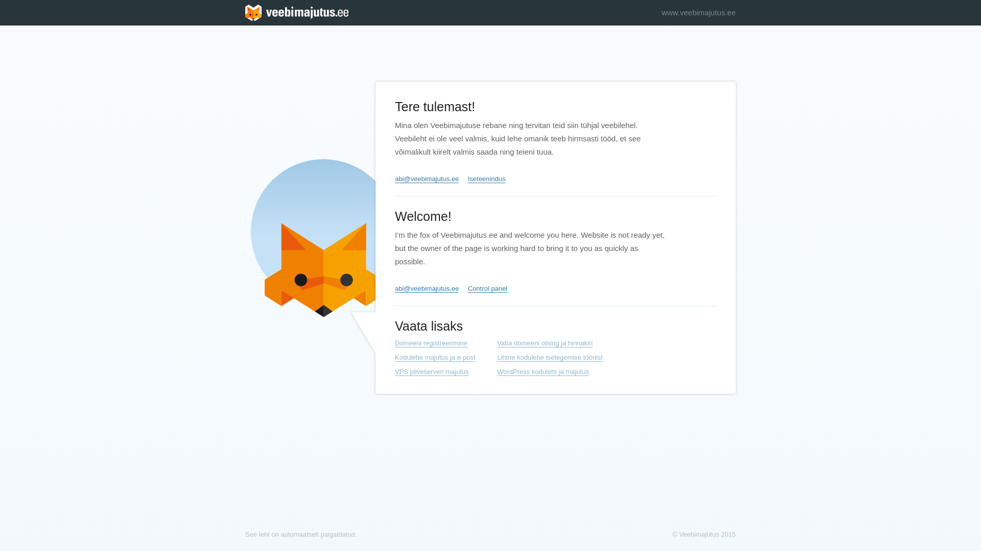 website screenshot of https://hanova.ee/