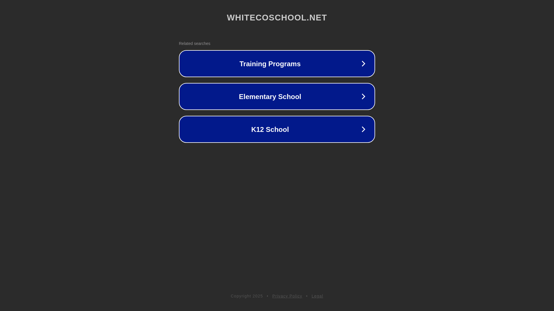website screenshot of https://whitecoschool.net/