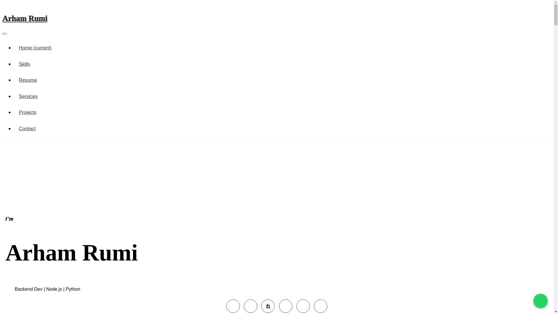 website screenshot of https://arhamrumi.com/