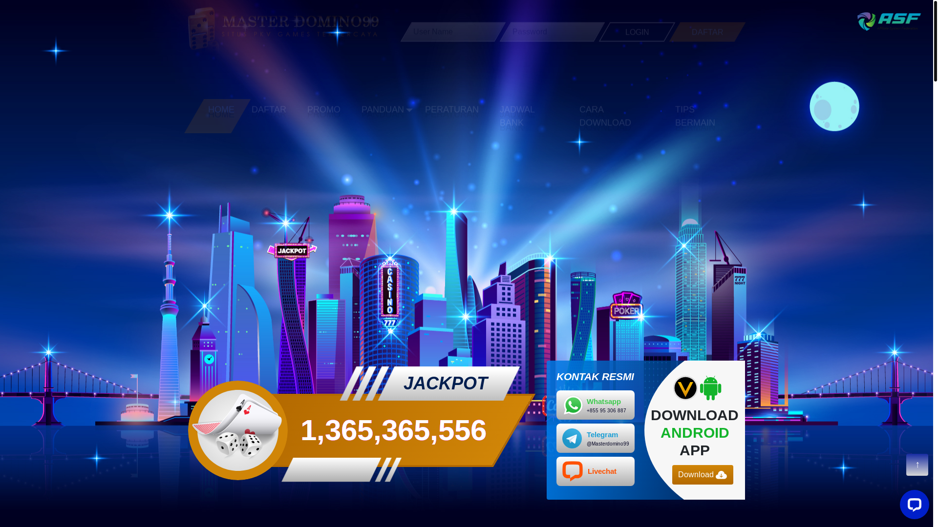 website screenshot of https://masterdominoqq15.me/