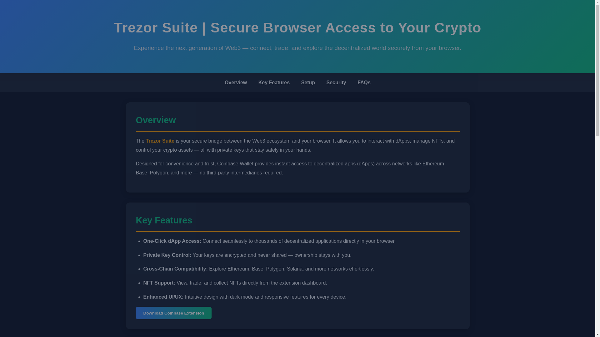 website screenshot of https://traezor-io--suite.pages.dev/
