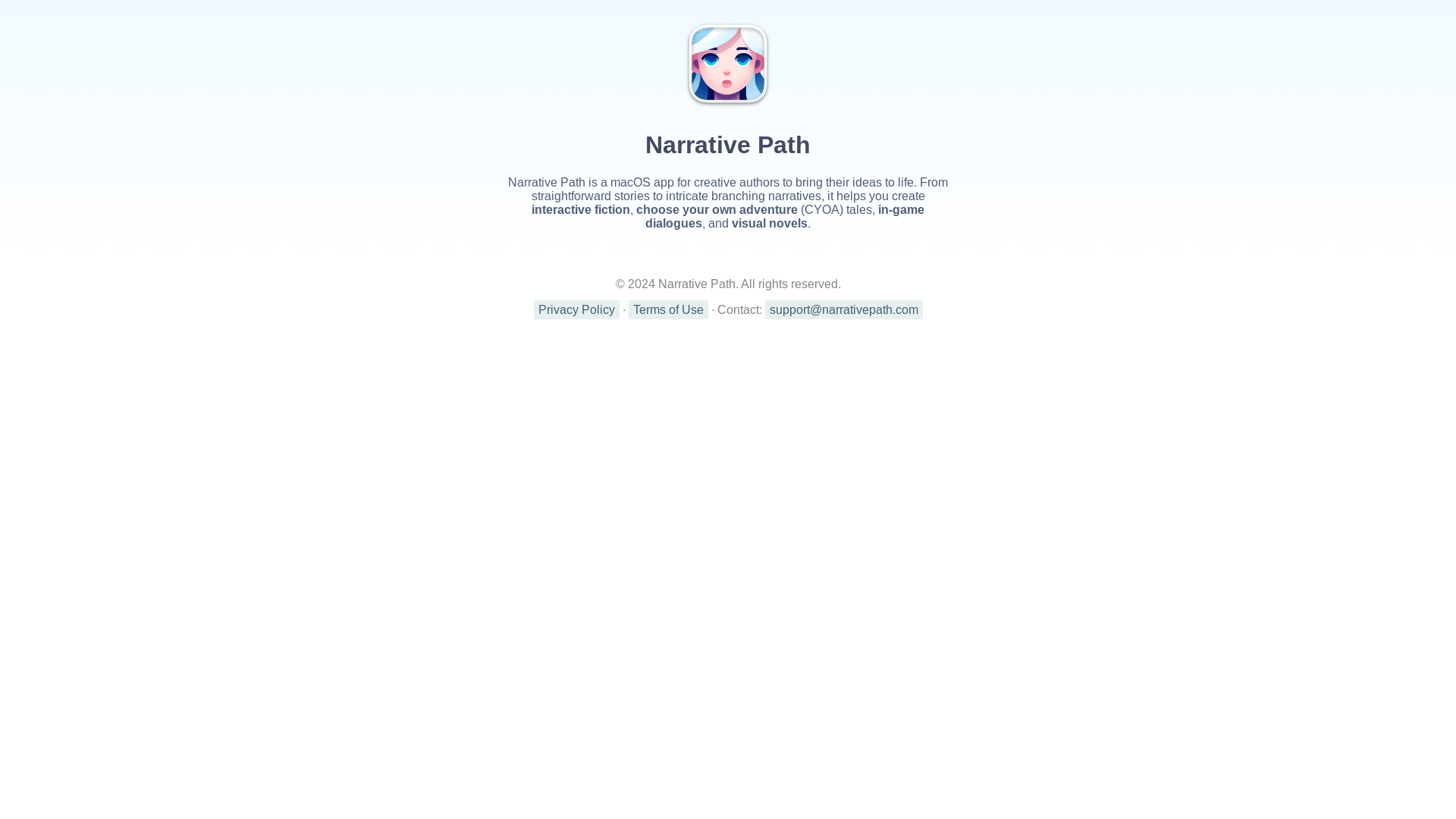website screenshot of https://narrative-path-web.pages.dev/