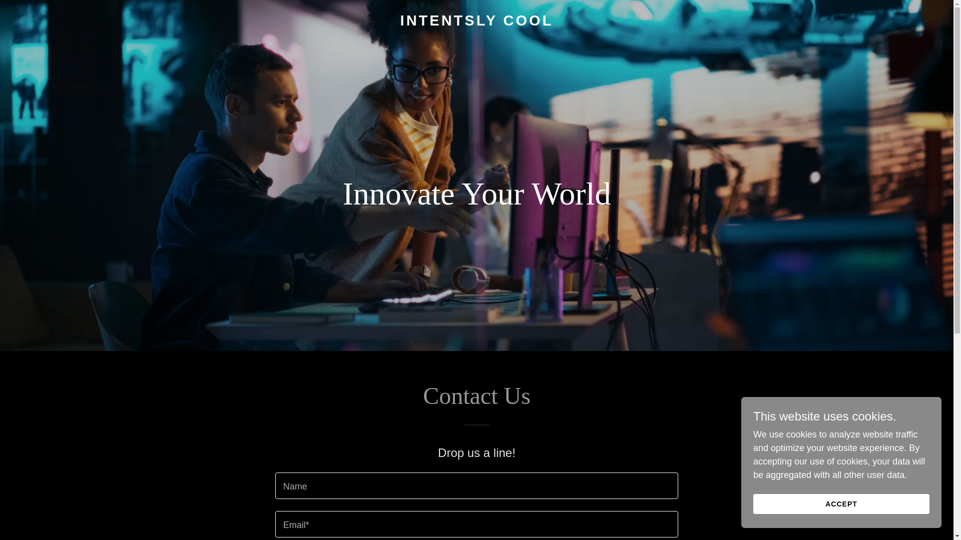 website screenshot of https://intentslycool.com/