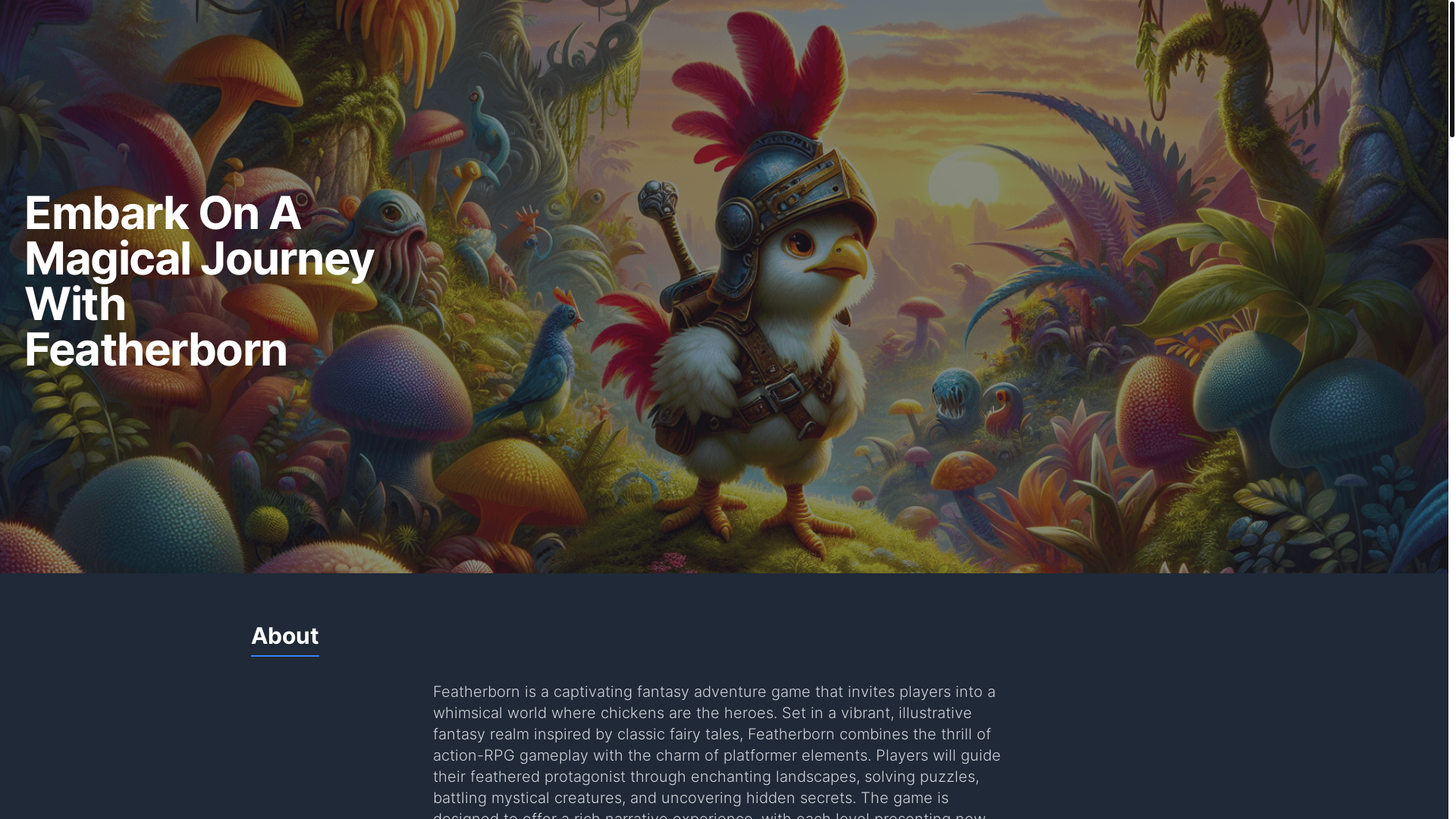 website screenshot of https://featherrunca.com/