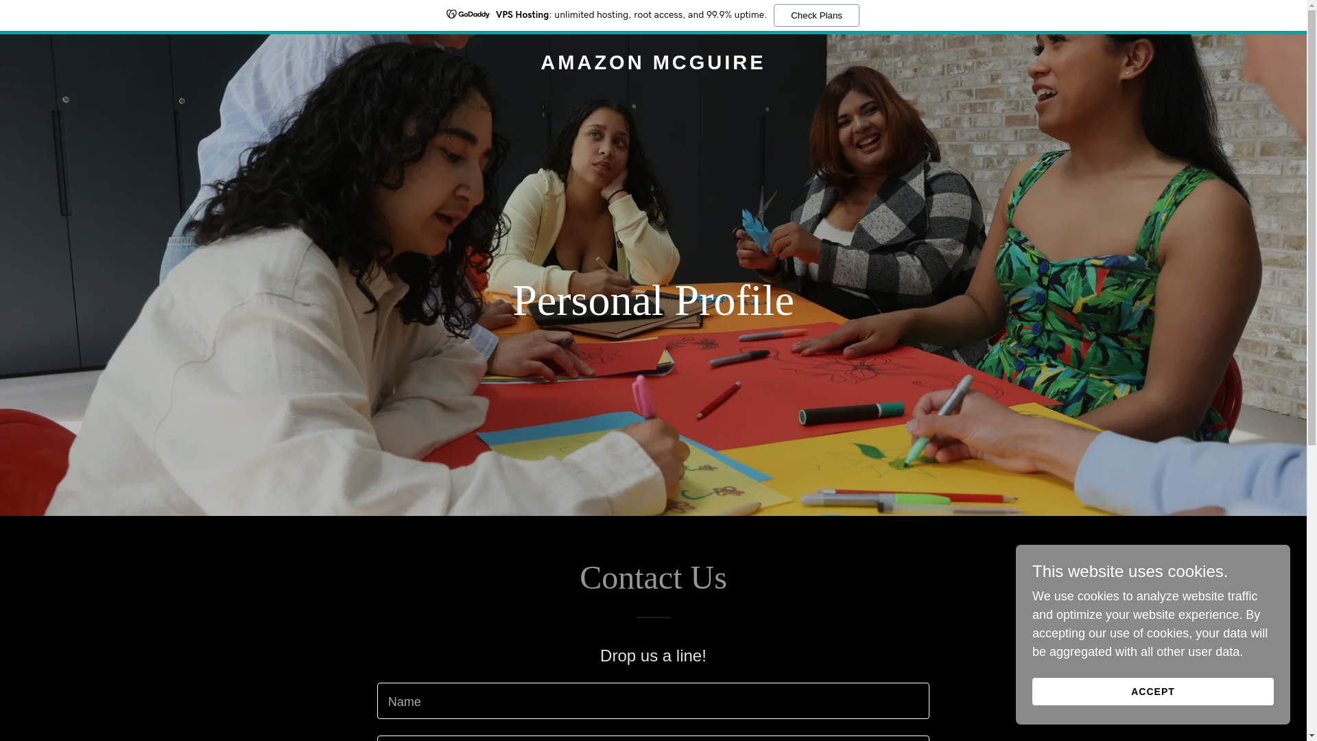 website screenshot of https://amazonmcguire.com/