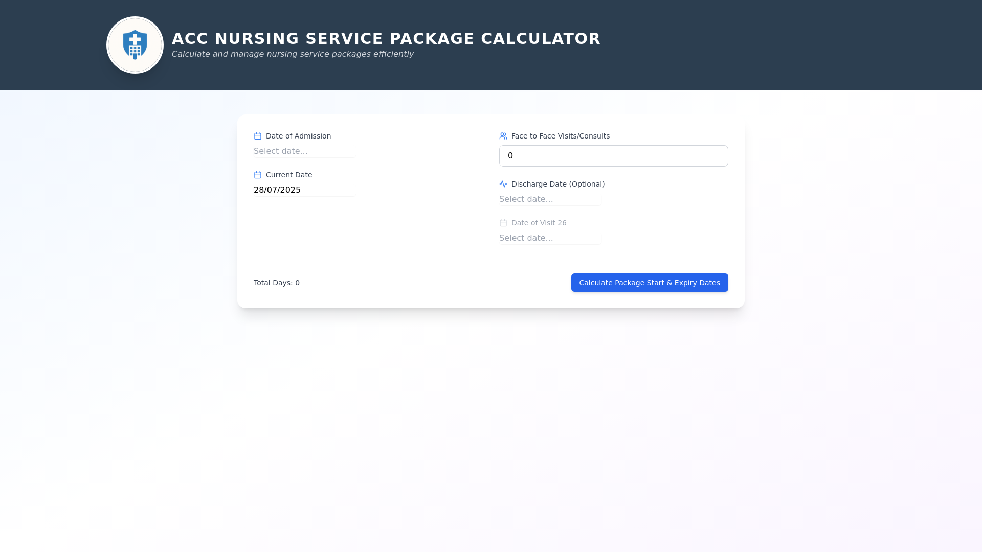 website screenshot of https://accnuringcalc.pages.dev/
