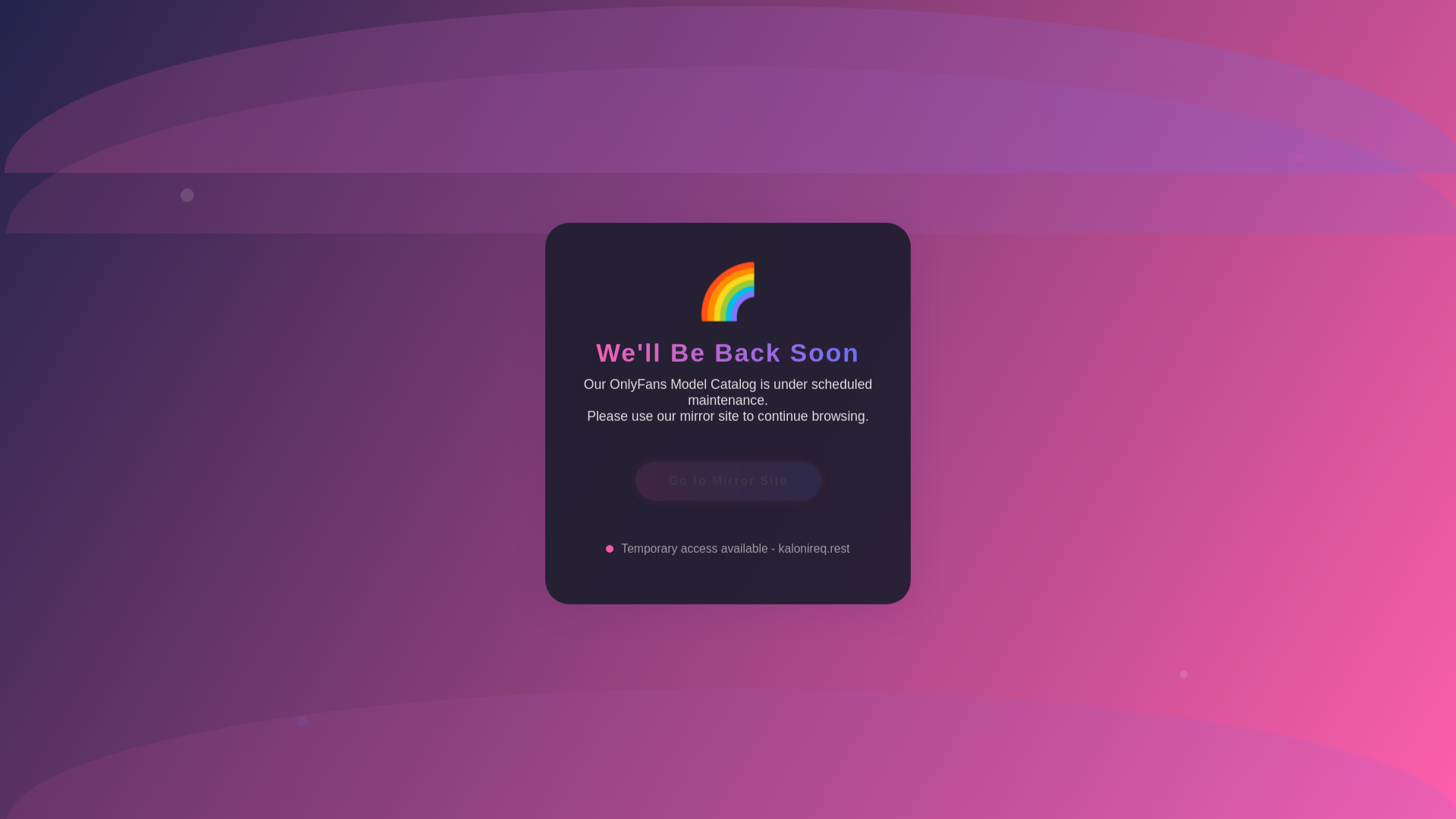 website screenshot of https://kalonireq.rest/
